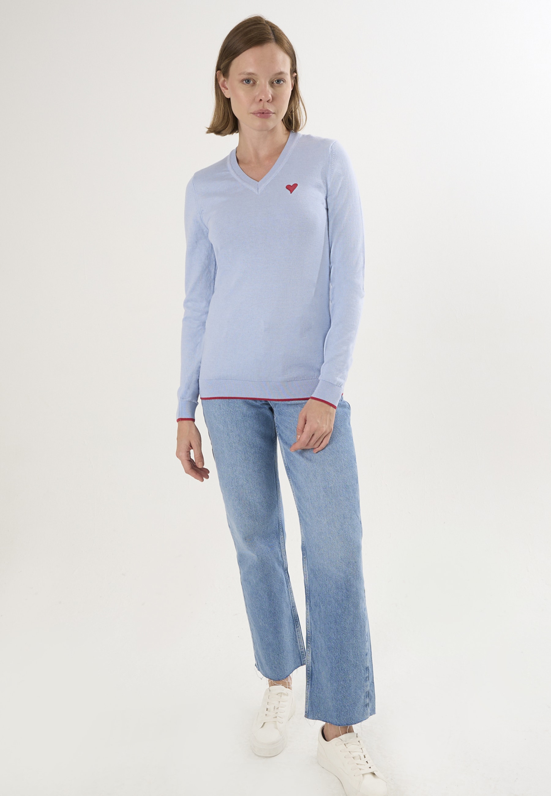 Felix Hardy V-Ausschnitt-Pullover »V-Ausschnitt-Strickpullover«