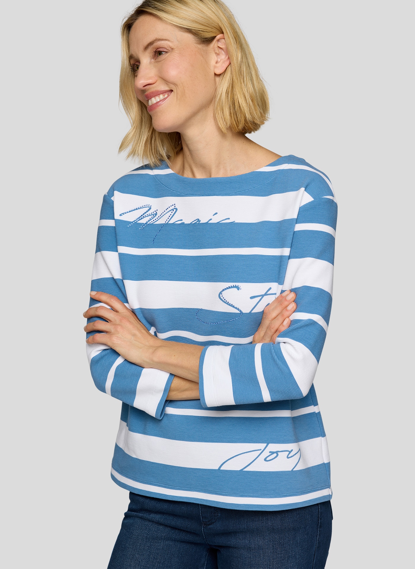 Rabe 3/4-Arm-Shirt, mit Schriftzug günstig online kaufen