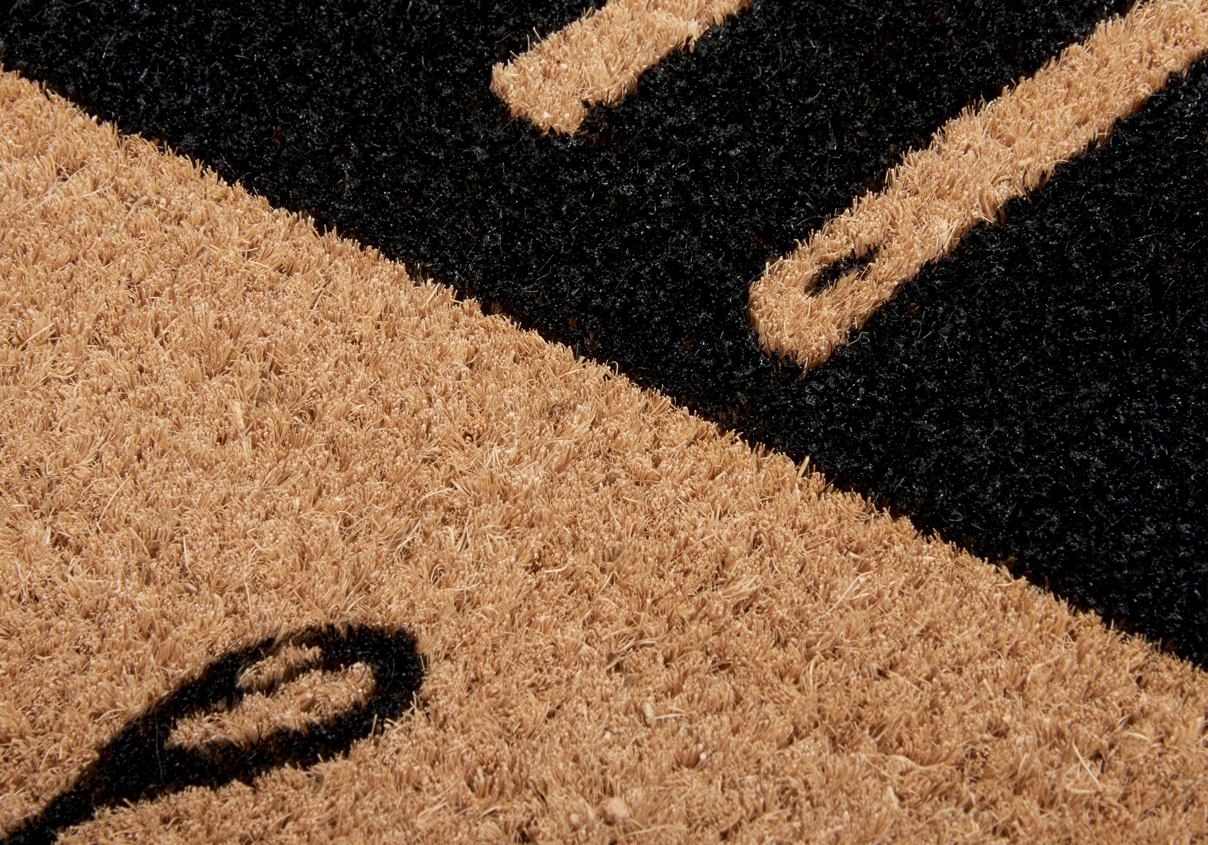 HANSE Home Fußmatte »Kokos Contrast Hello Goodbye, Türmatte«, rechteckig, 15 mm Höhe, Kokos, Schmutzfangmatte, Outdoor, Rutschfest, Innen, Kokosmatte, Flur