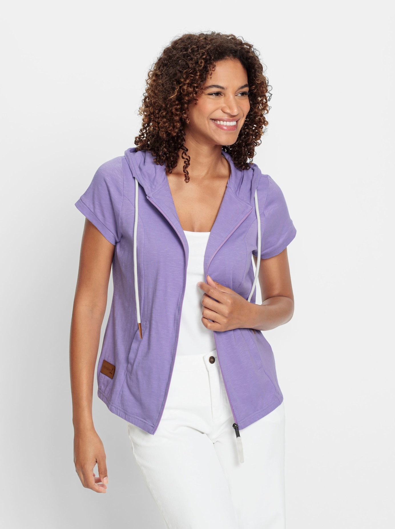 Casual Looks Shirtjacke "Sweatjacke", 1 Stk. günstig online kaufen