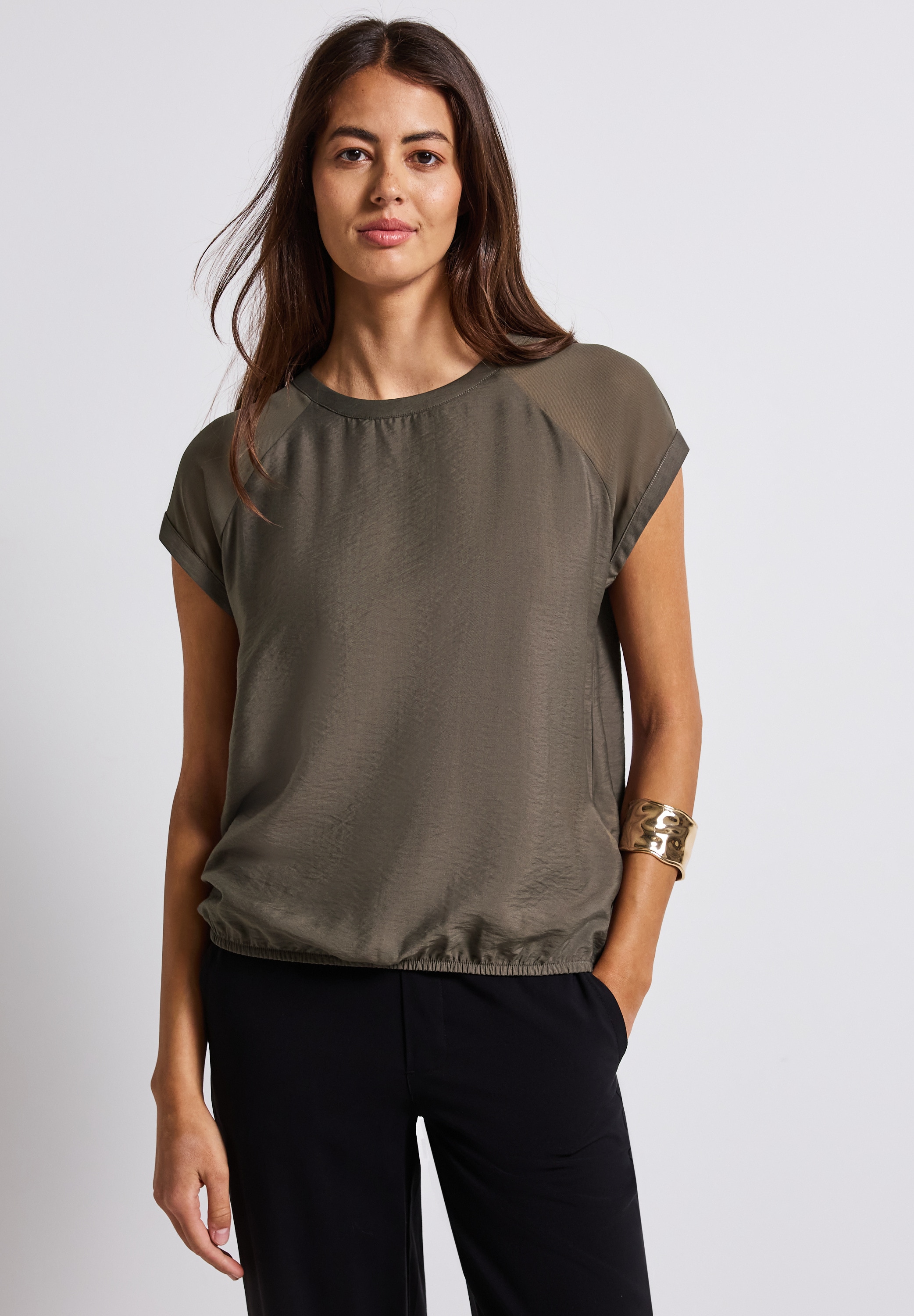 STREET ONE Blusenshirt, aus strecthigem Viskosematerial günstig online kaufen