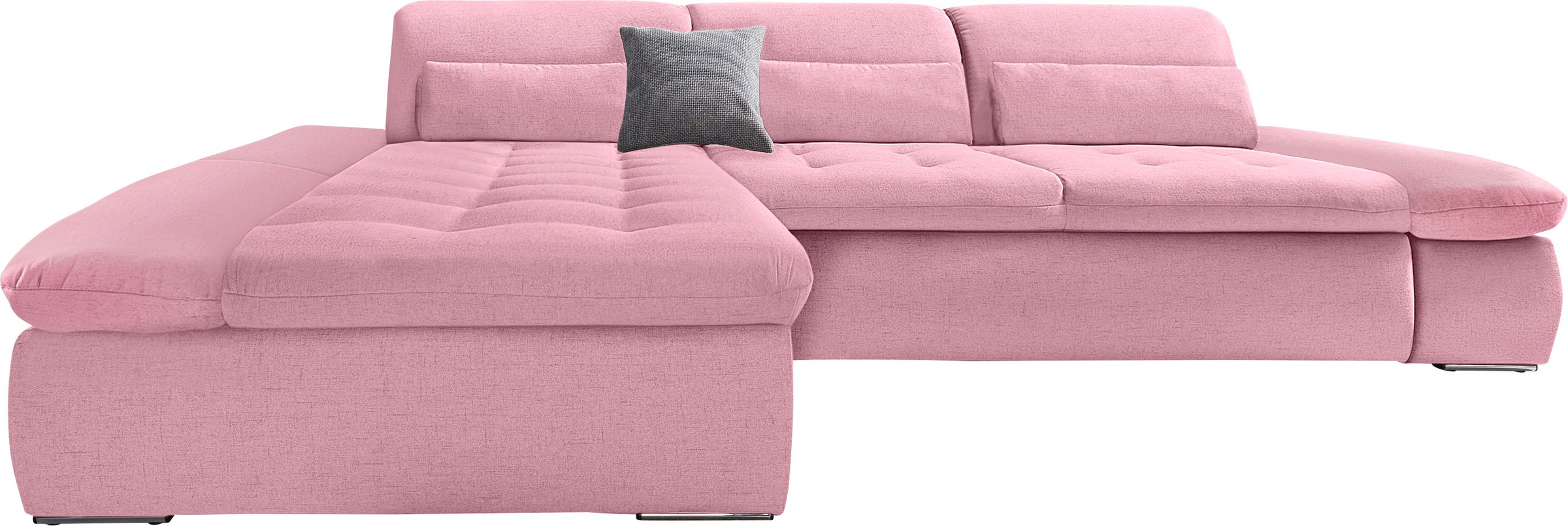 DOMO collection Ecksofa »Aldo L-Form«, mit Recamiere, wahlweise mit Bettfunktion