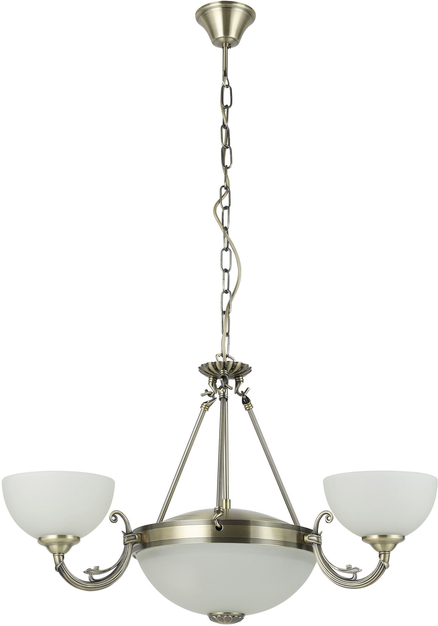 EGLO Hängeleuchte "SAVOY Pendellampe - Metallguss - E14;E27 - 3X40W;2X60W - IP20", brüniert, 5, Ø 74cm H: 110cm, 1 Stk., Leuchten, Hängelampe, Deckenlampe, Wohnzimmer, Esszimmer, H110 x Ø74 cm, Hängeleuchte