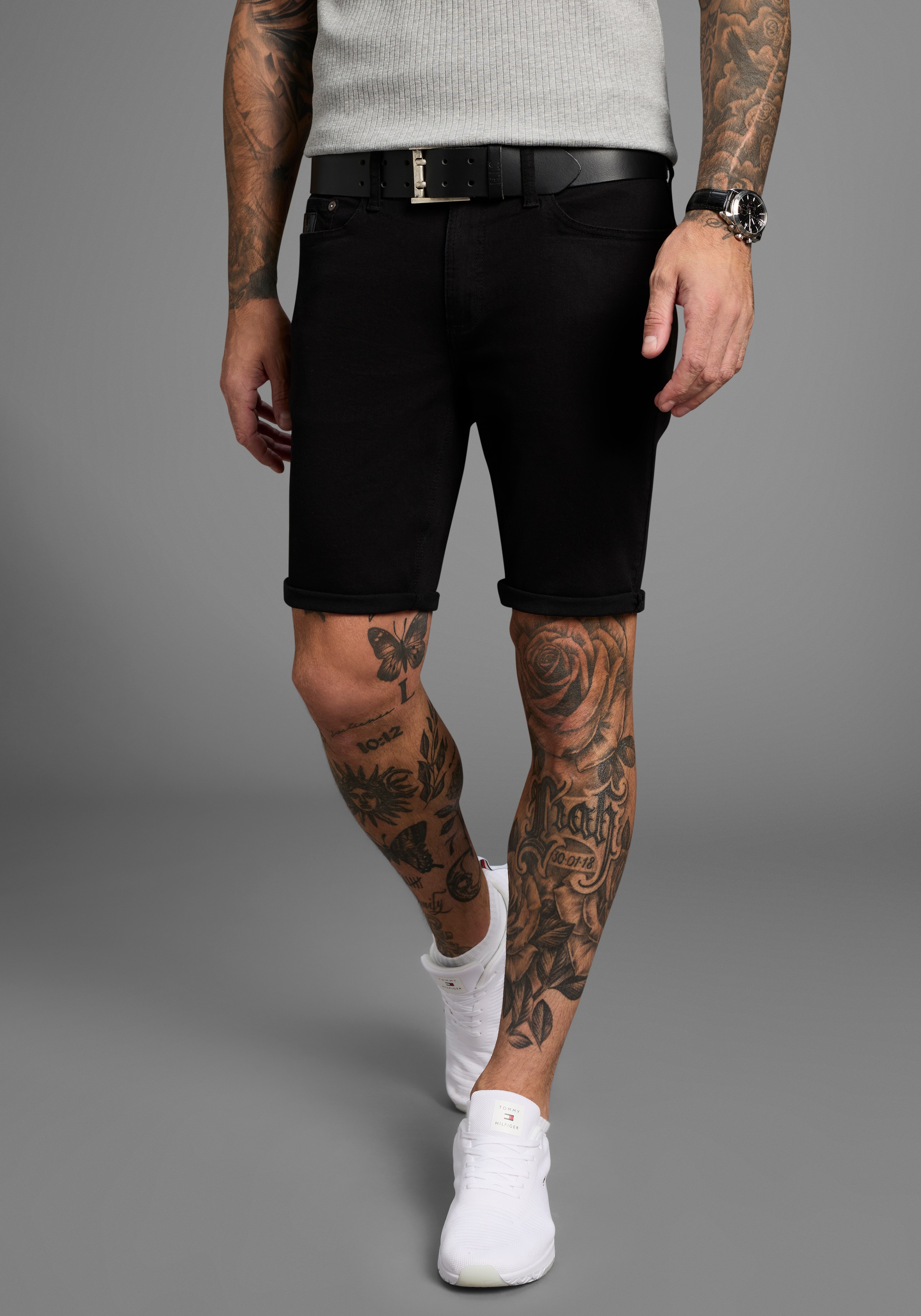 Bruno Banani Jeansshorts "Hutch-Shorts" gerade geschnittene kurze Beine, ni günstig online kaufen