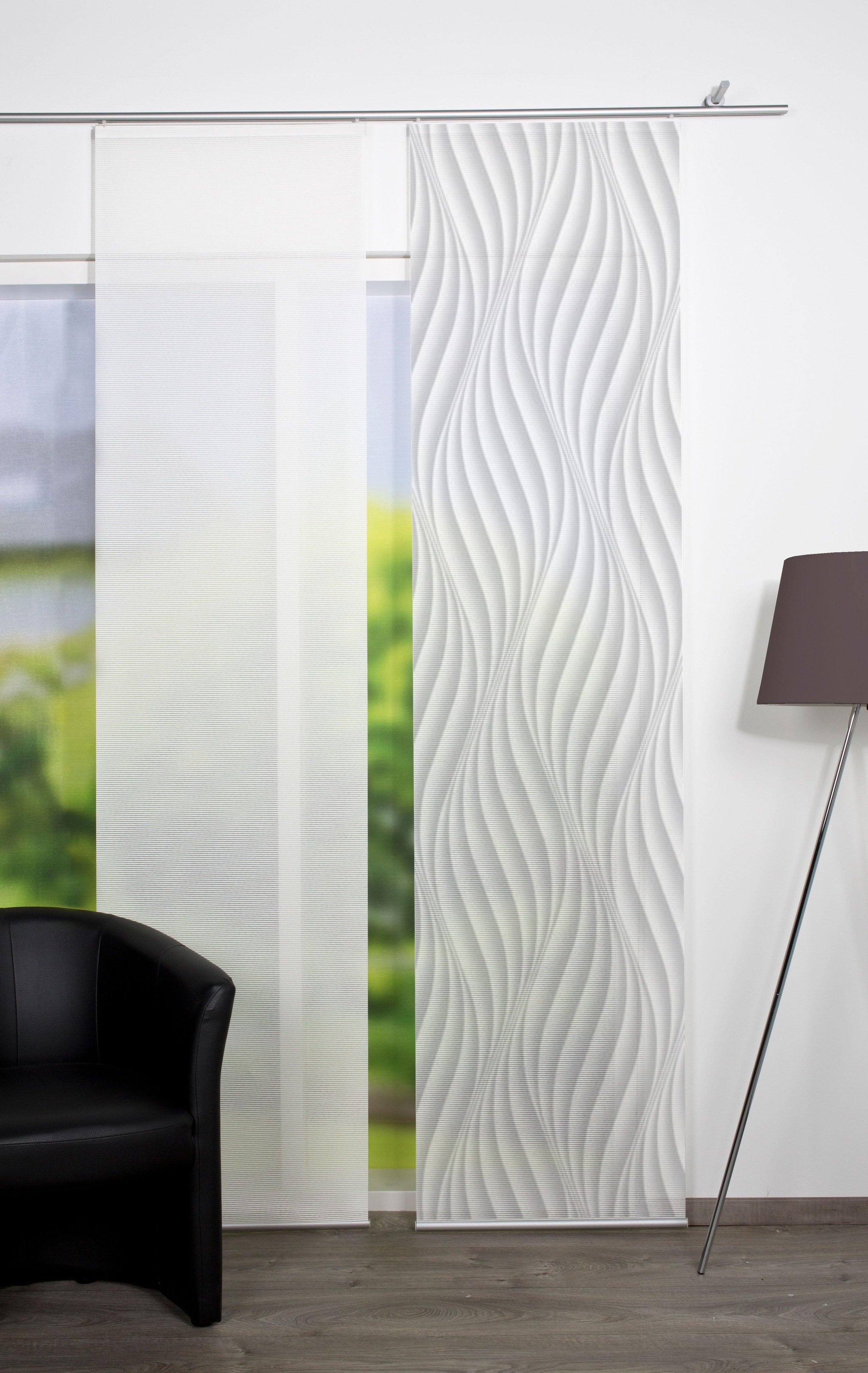 Vision S Schiebegardine "WAVE" Paneelwagen 1 Stk. tlg. HxB: 260x60, Schiebe günstig online kaufen