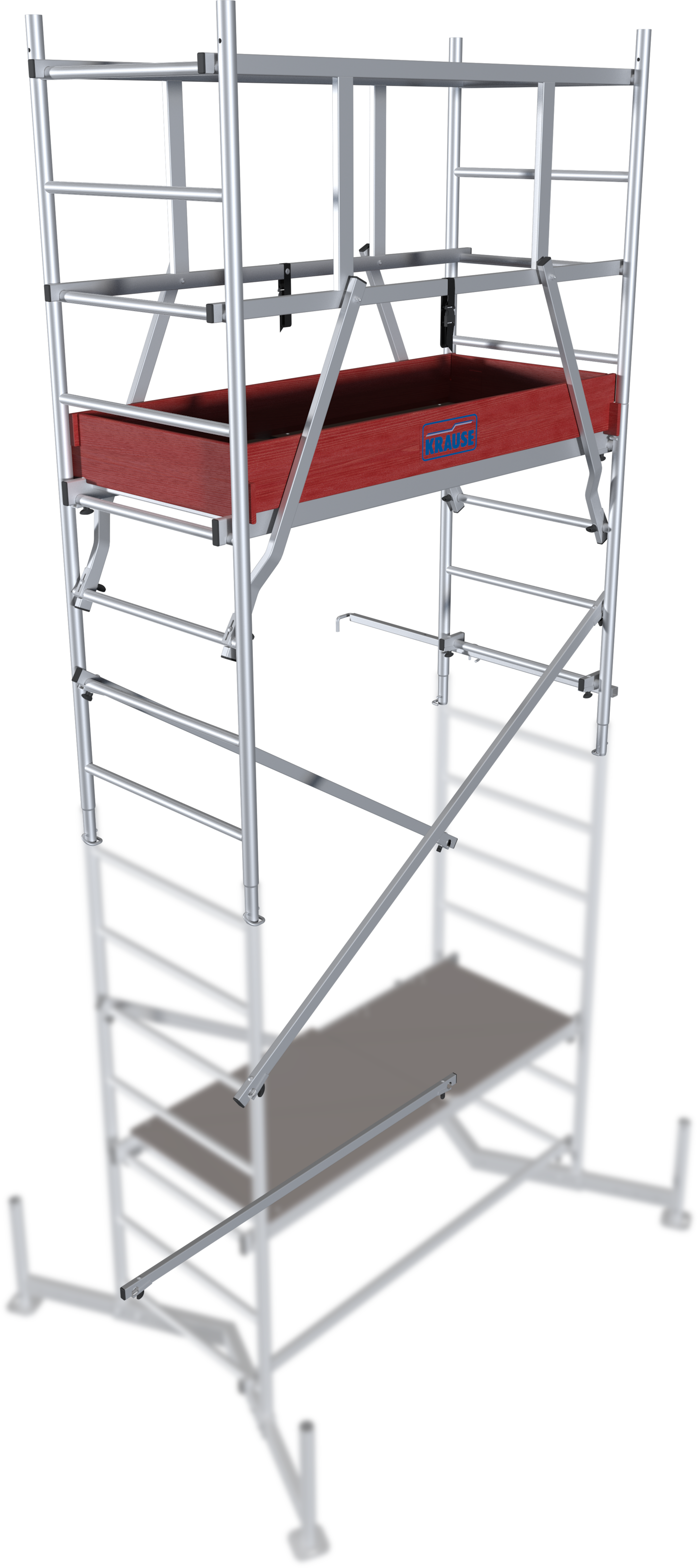 KRAUSE Arbeitsgerüst "ClimTec System 1. Aufstockung", Länge x H: 195cm x 195cm, grau, Gerüste, nur in Verbindung mit dem ClimTec System Grundgerüst