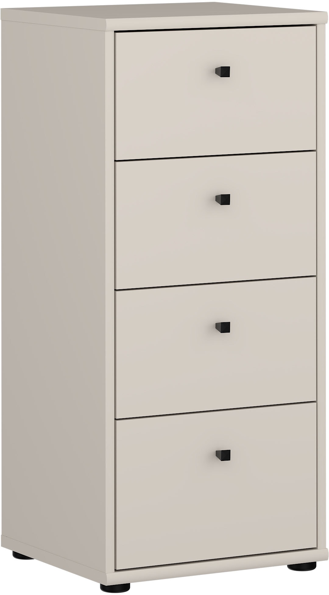 FORTE Kommode »Tempra, Kommode, 4 Schubkästen , Höhe 85,5 cm« Breite 38,6 cm