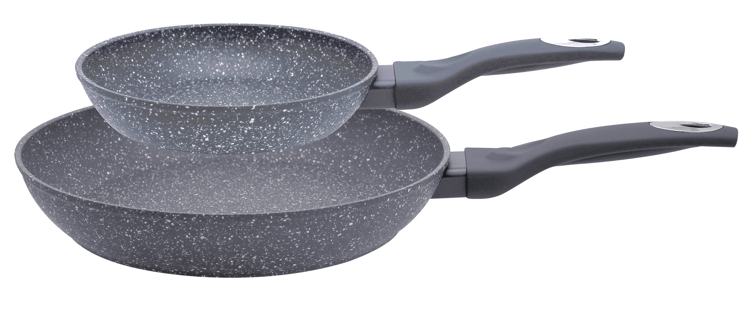 Elo Pfannen-Set »Granit Passion 2-teilig (20/28 cm)« Aluminium Set, je 1 Bratpfanne Ø 20/28 cm, 2 tlg. extra raue Oberfläche mit weißen Punkten