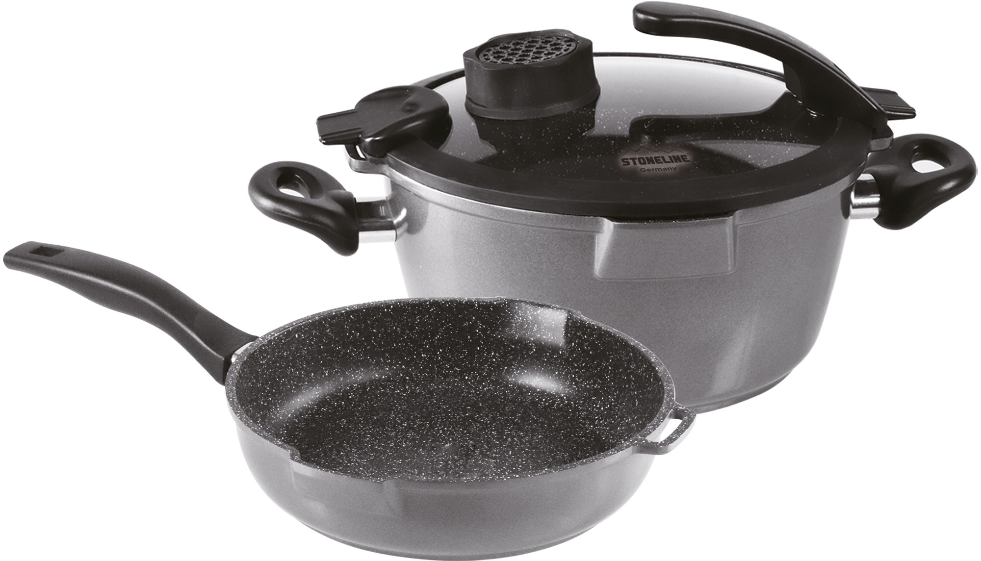 STONELINE Topf-Set "Smell Well" Set, 1x Bratentopf Ø 24 cm, 1x Schmorpfanne günstig online kaufen