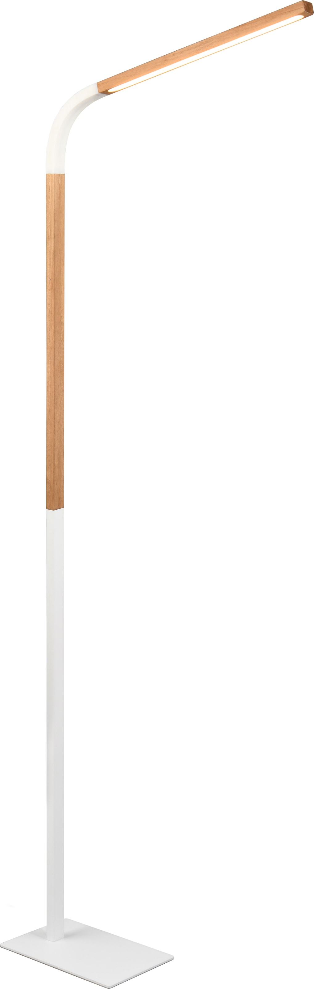 TRIO Leuchten LED Stehlampe »NORRIS, Stehleuchte mit Fußdimmer und Flexarm, Leseleuchte H. 140cm« LED-Board 1 Stk. Warmweiß 11W 1400 Lumen warmweiße LED, dimmbar per Fußschalter (3 Stufen)