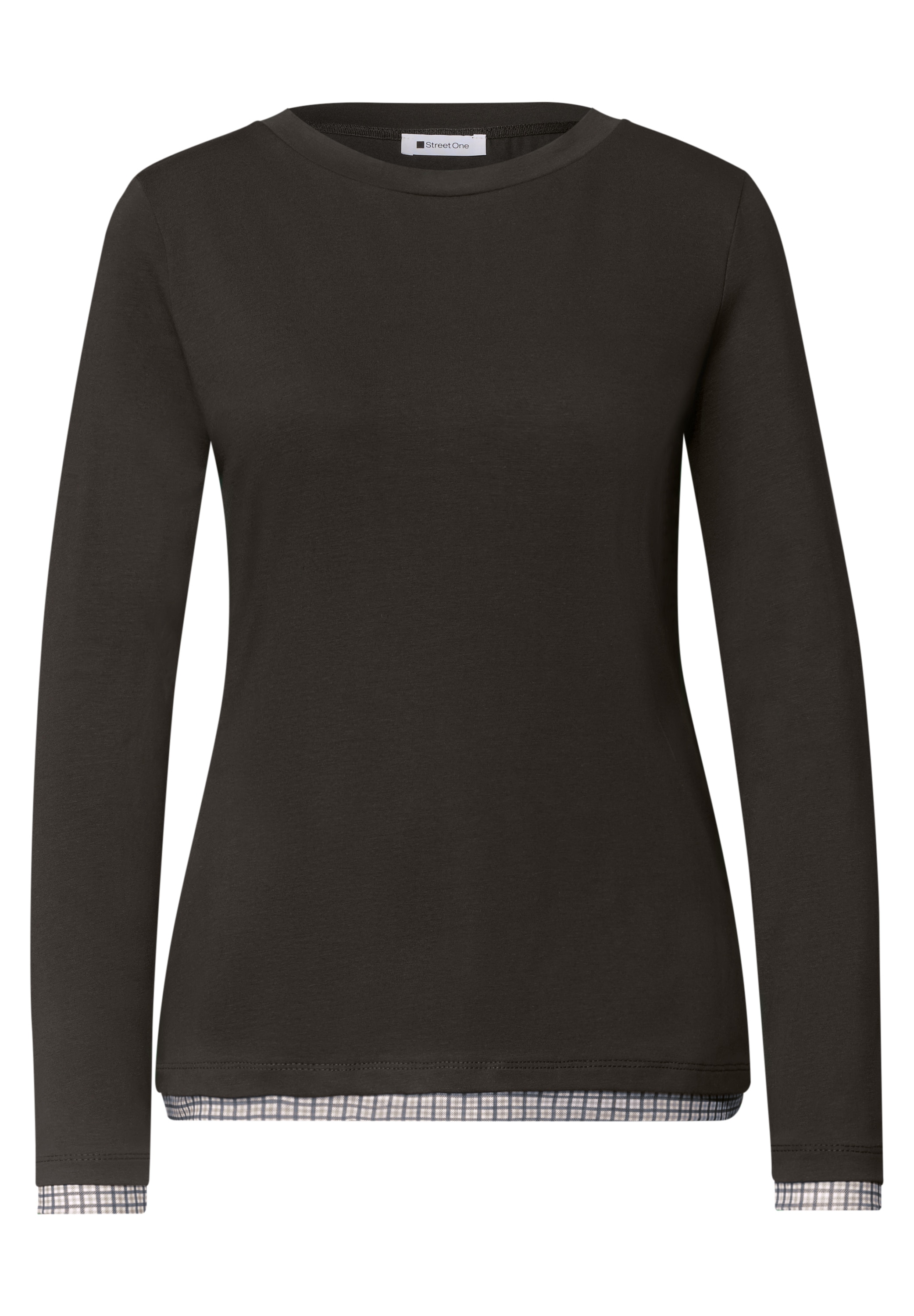 STREET ONE Langarmshirt mit Rundhalsausschnitt
