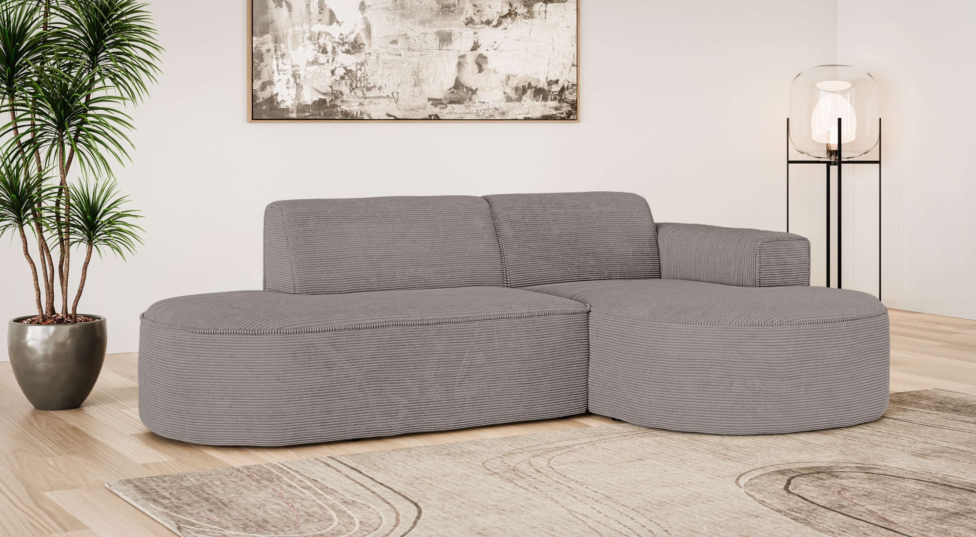 OTTO home Ecksofa "ADELLA XL Design-Sofa mit Recamiere rechts/links, 263/15 günstig online kaufen