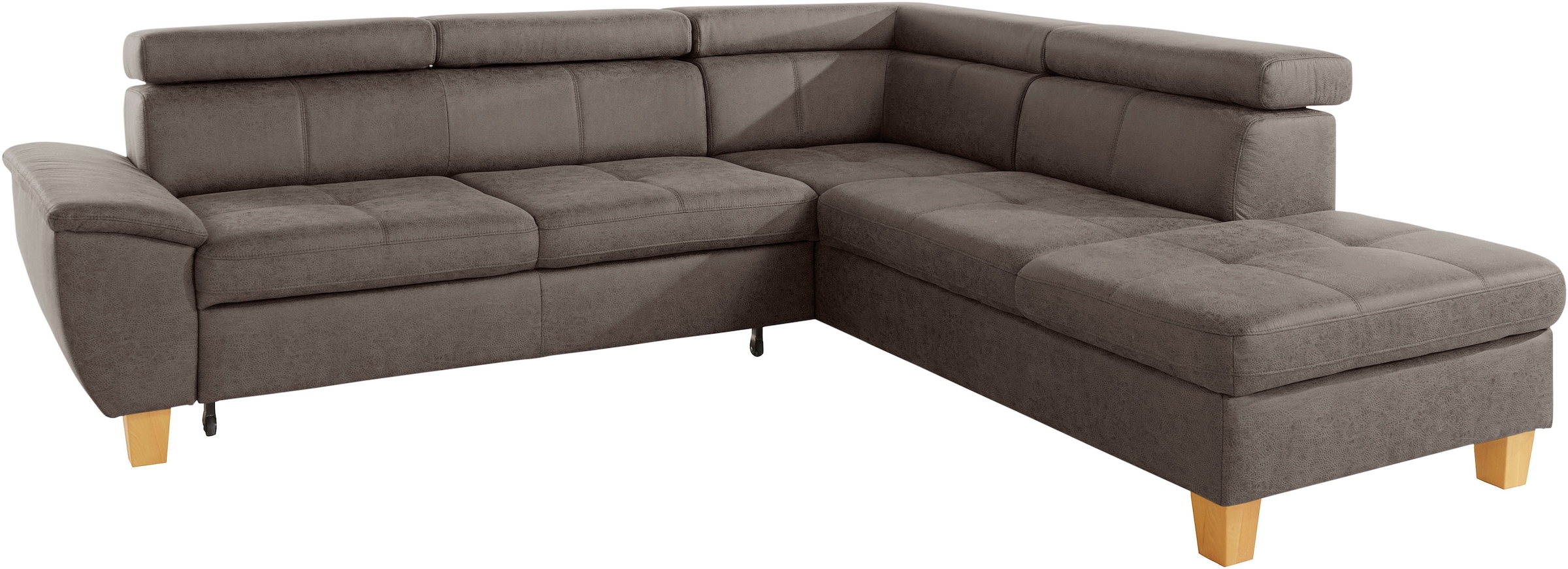 exxpo - sofa fashion Ecksofa "Enya, hoher Sitzkomfort, Breite 266cm, bequem günstig online kaufen