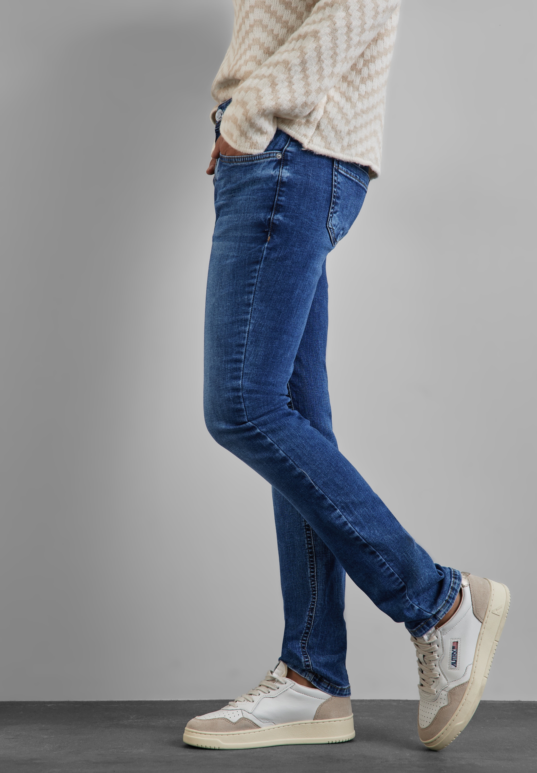 STREET ONE Comfort-fit-Jeans, High Waist