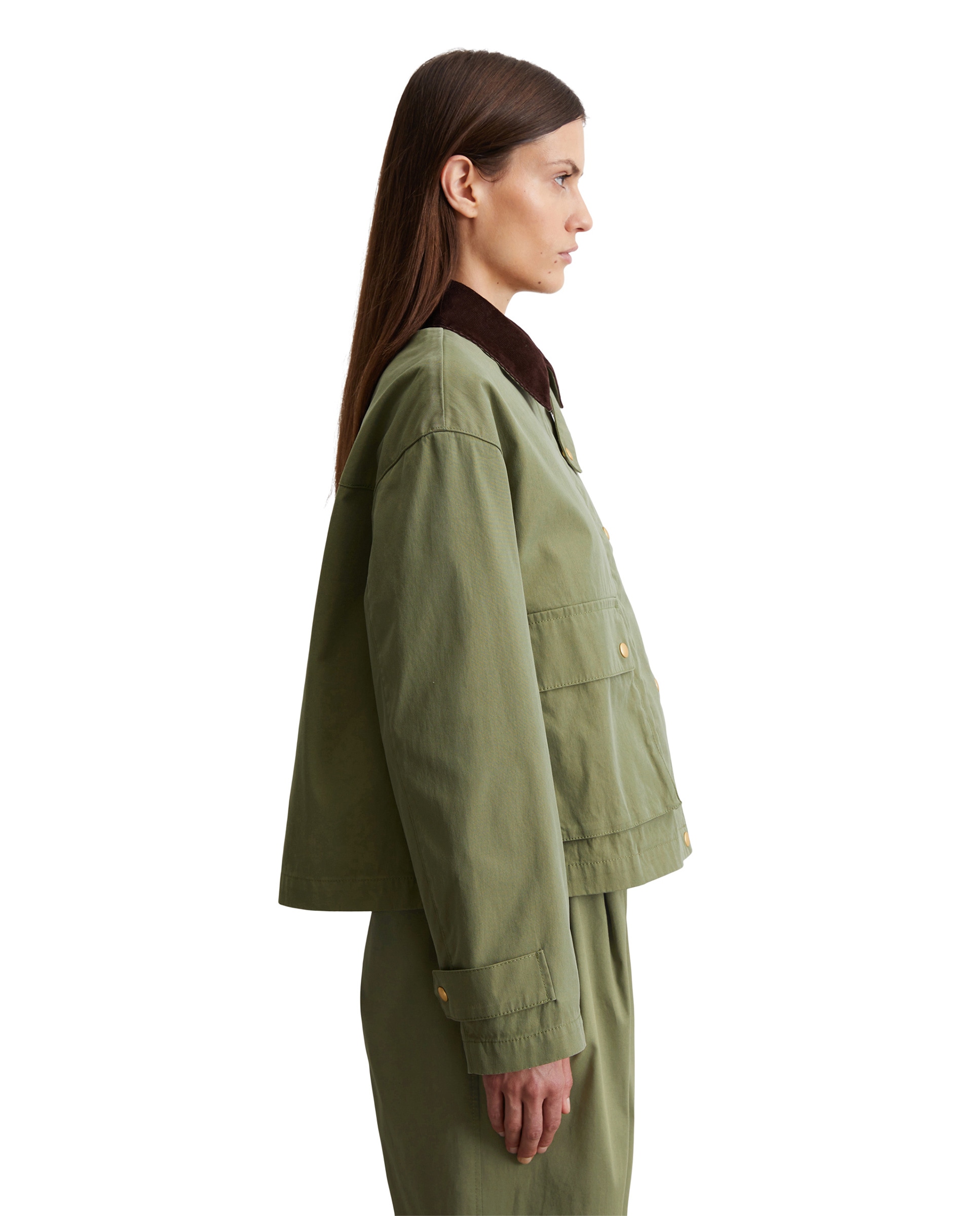 Marc O'Polo Outdoorjacke »aus Canvas-Qualität«, ohne Kapuze