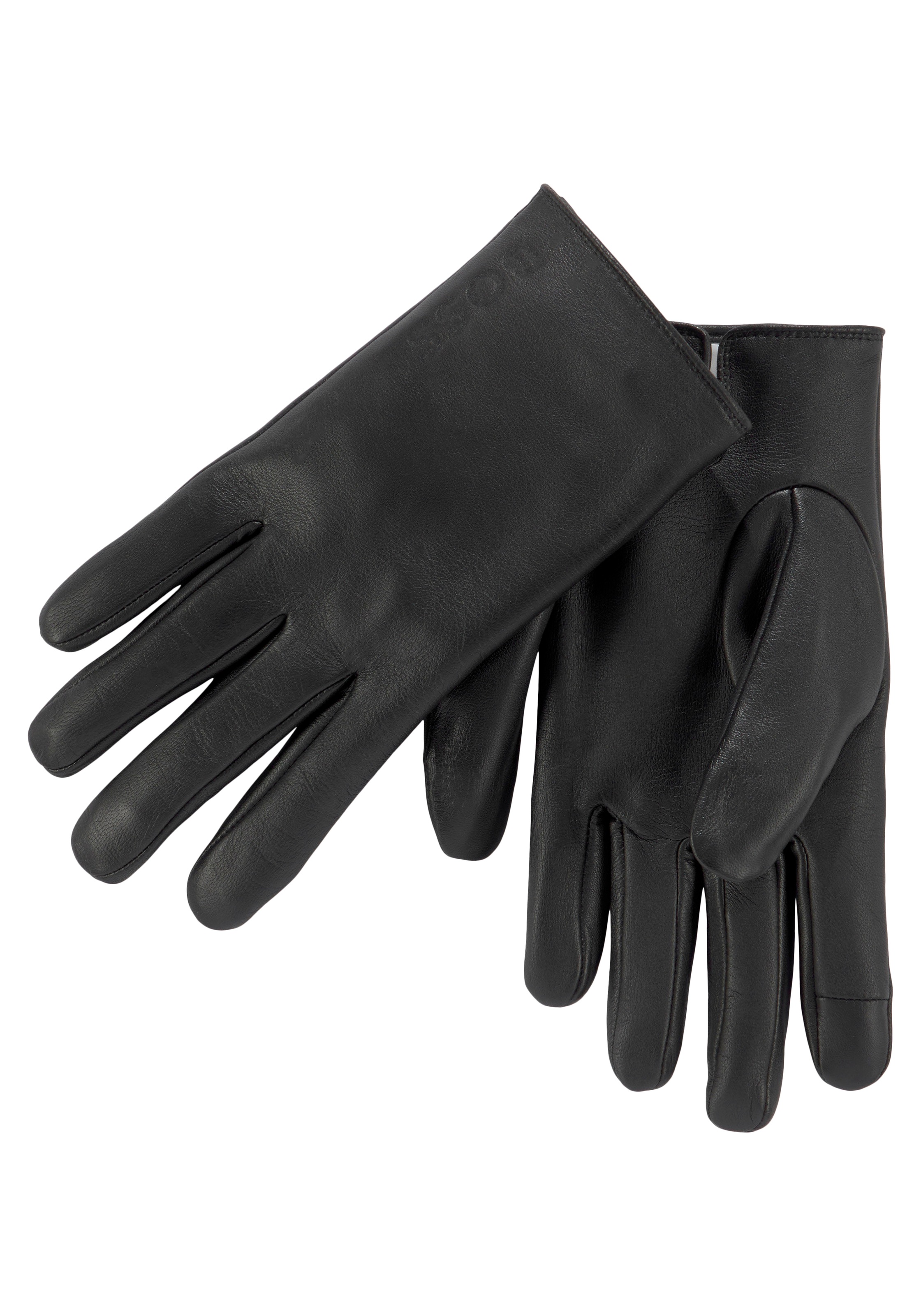 1025162«, BOSS zarter kaufen ORANGE mit | Lederhandschuhe BAUR »Glove Prägung BOSS