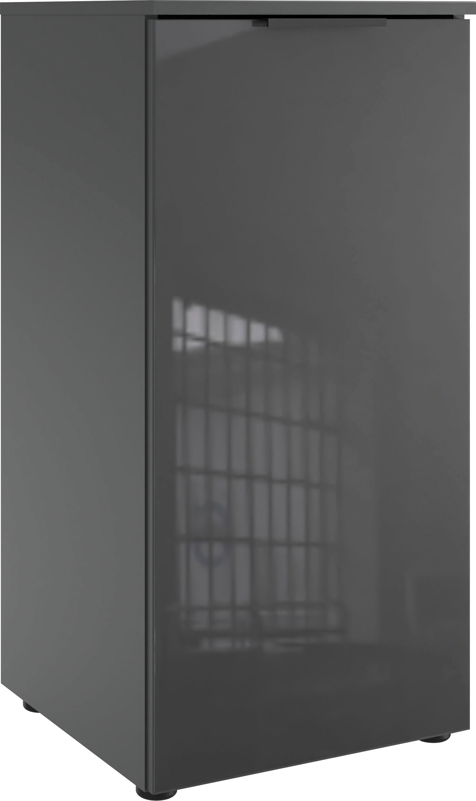 Wimex Kommode "Level36 black C by fresh to go", mit Glaselementen auf der Front, soft-close Funktion, 41cm breit