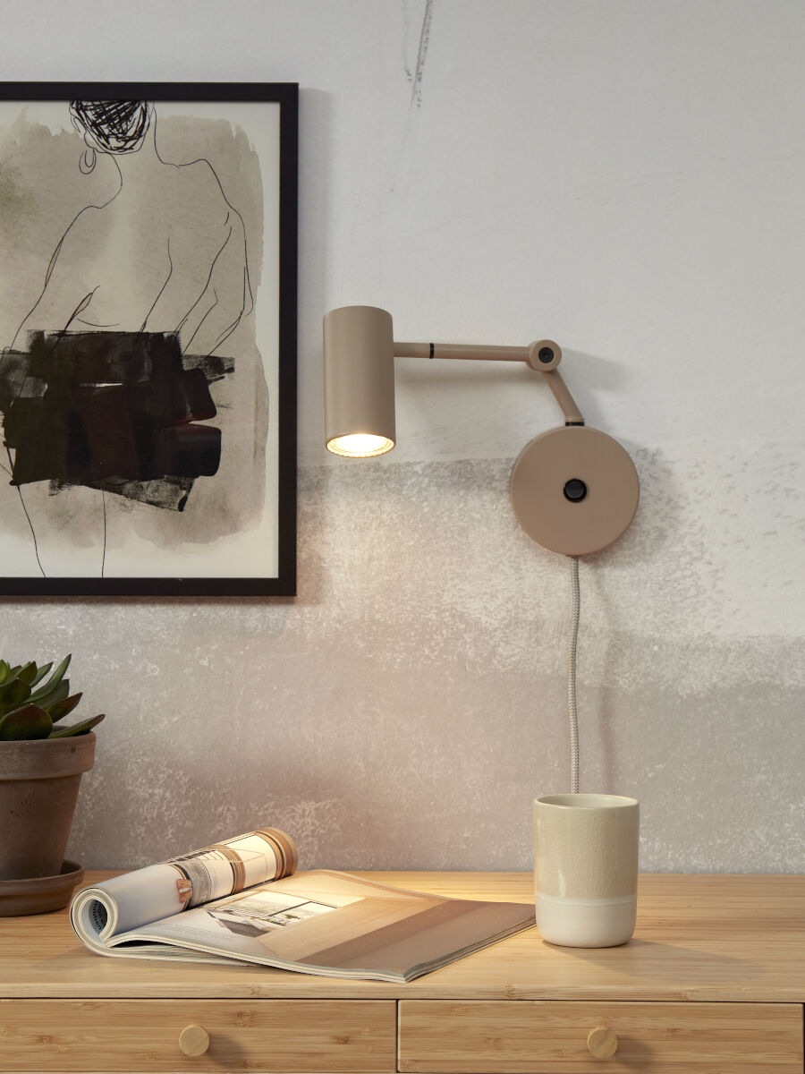 it's About RoMi Wandleuchte »MONTREUX«, 1 flammig, Leuchtmittel GU10 | LED wechselbar, Spot
