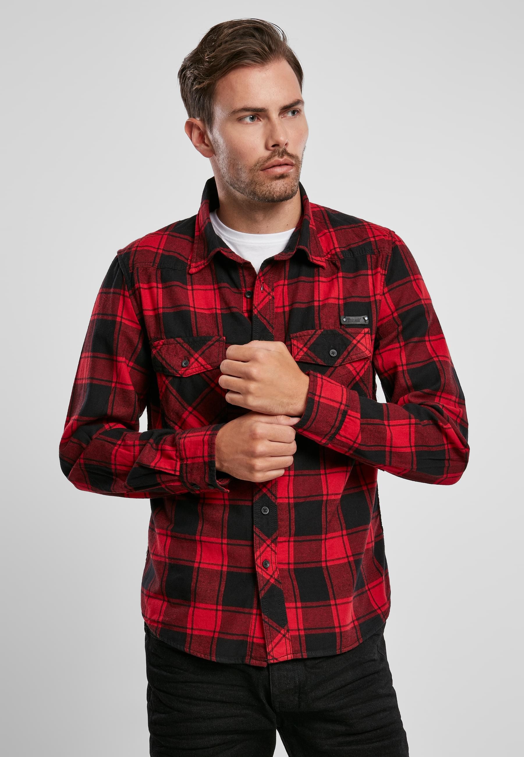 Langarmhemd »Brandit Herren Checked Shirt«, (1 tlg.)