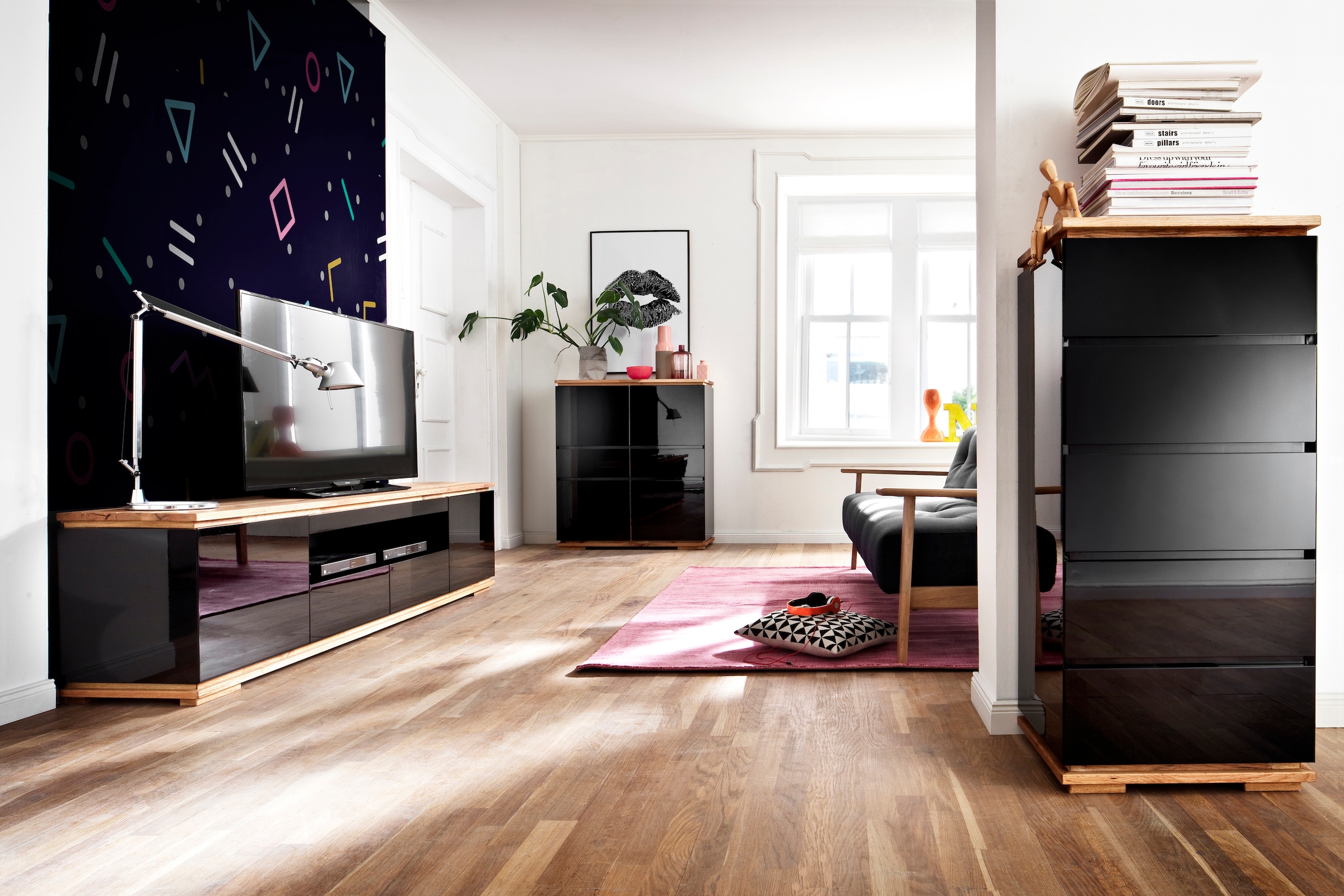 MCA furniture Lowboard »Chiaro«, Breite ca. 202 cm