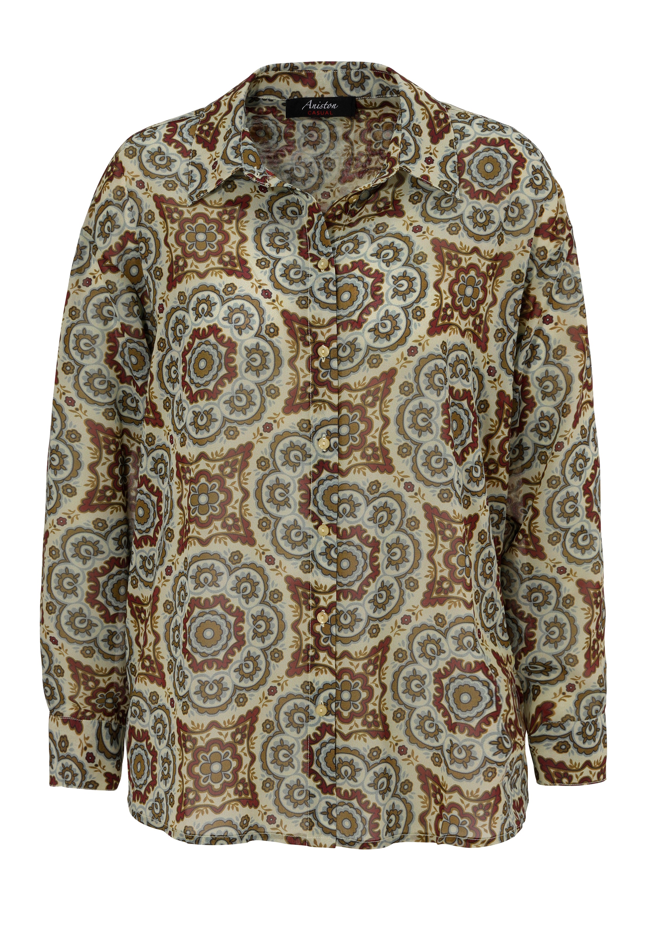 Aniston CASUAL Hemdbluse, mit fantasievollem Mandala-Druck