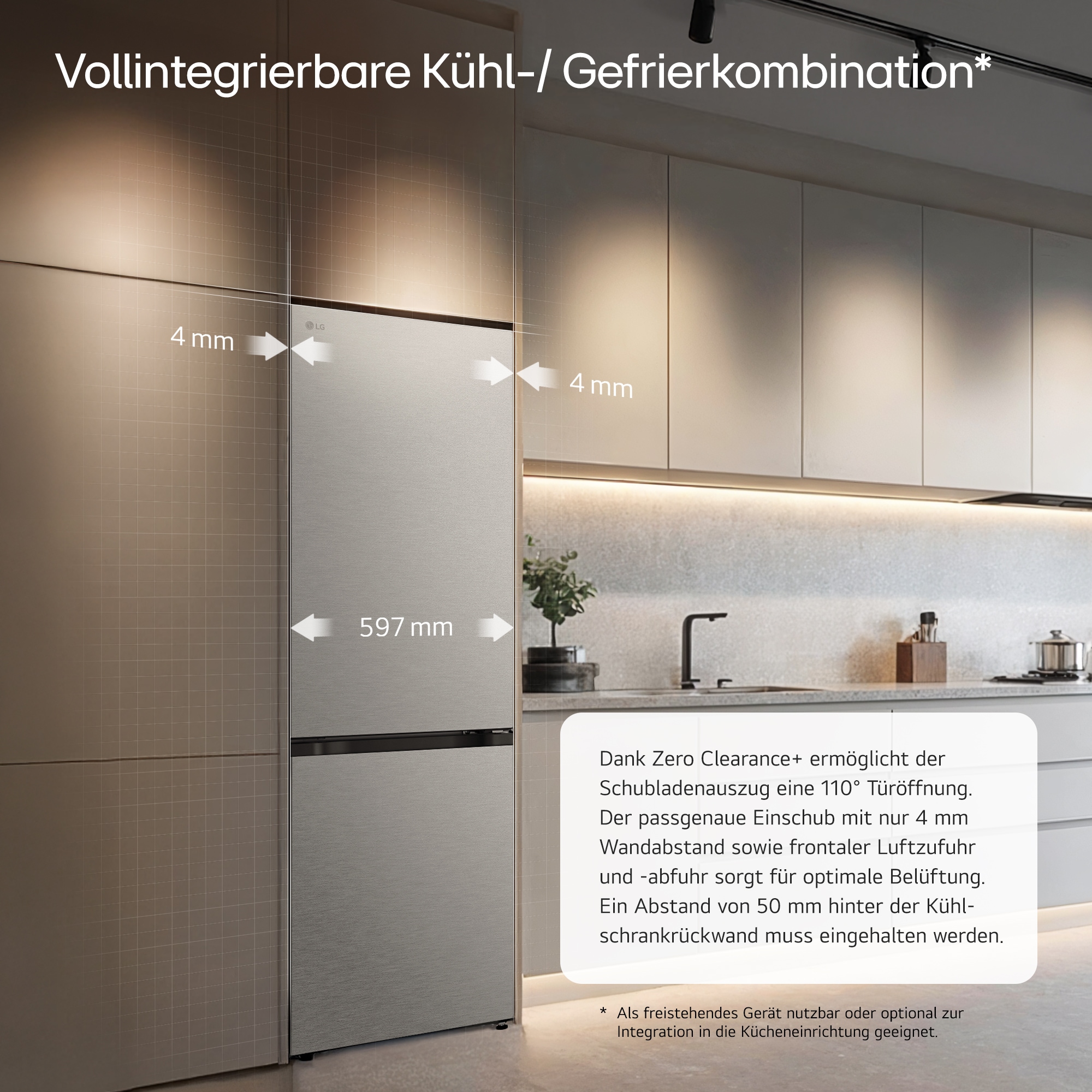 LG Kühl-/Gefrierkombination Serie 7 »GBBS716AMB« 186 cm hoch 59,7 cm breit