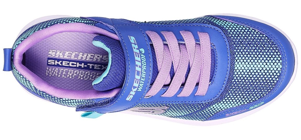 Skechers Sneaker »DYNAMIC TREAD«, Freizeitschuh, Klettschuh mit glänzendem Textileinsatz