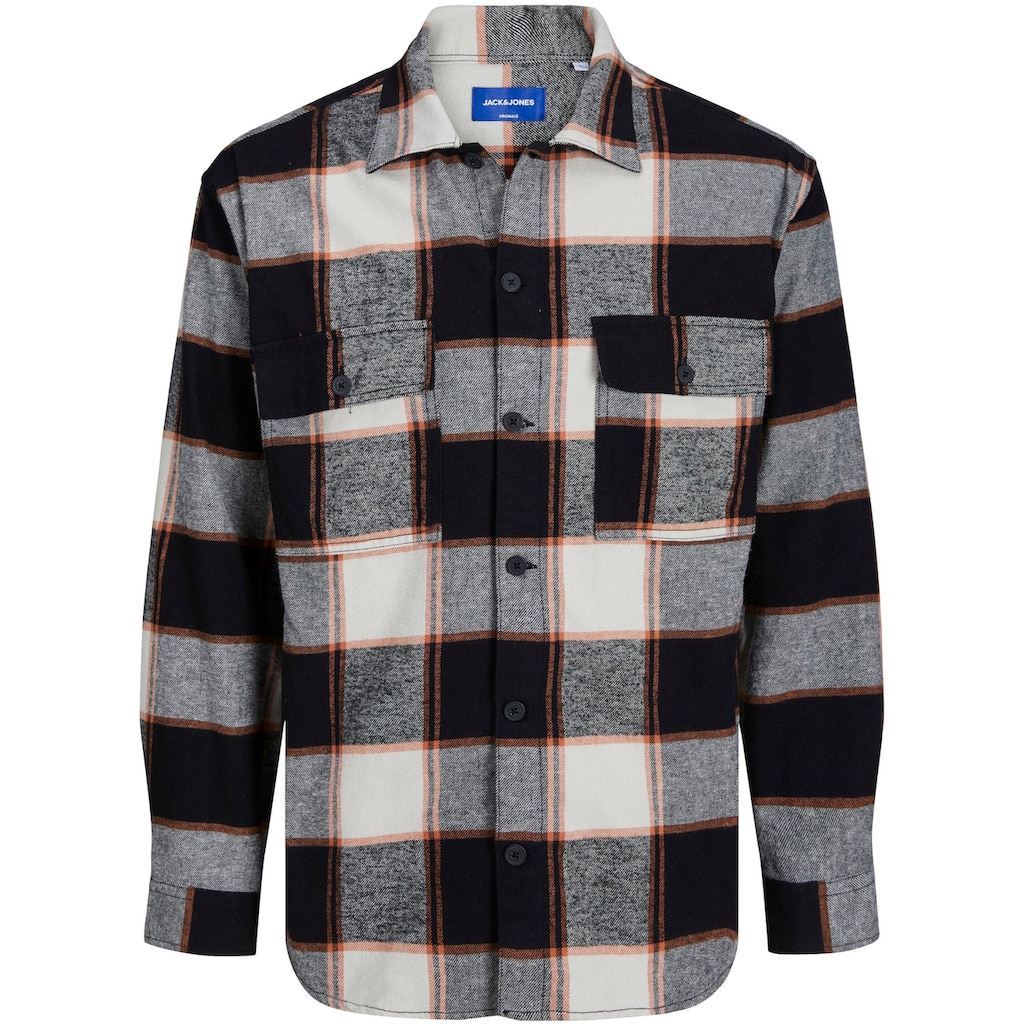 Jack & Jones PlusSize Langarmhemd »JORBLAFRI CHECK OVERSHIRT LS PLS«