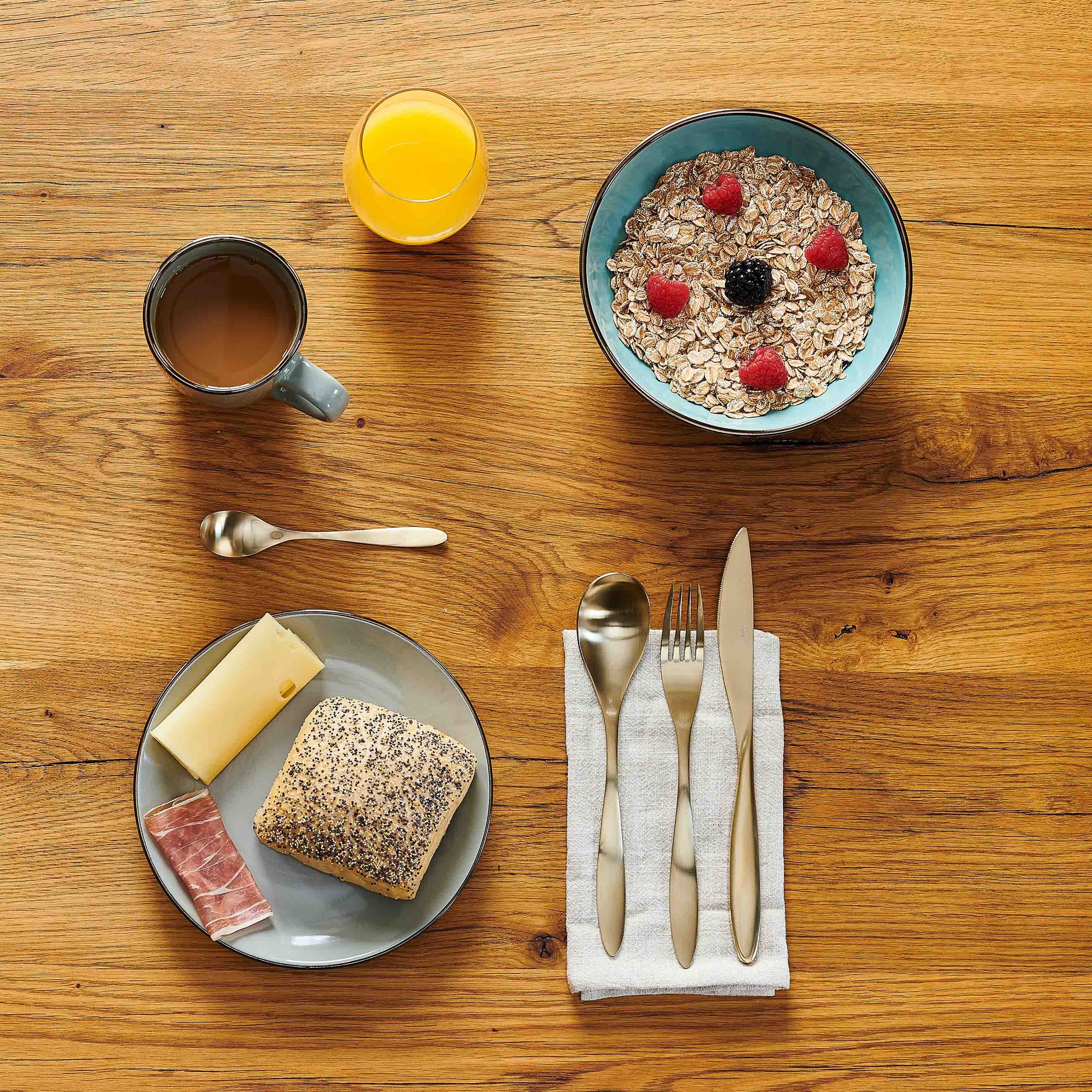 MÄSER Kombiservice "METALLIC RIM, Geschirr-Set, Steinzeug" günstig online kaufen