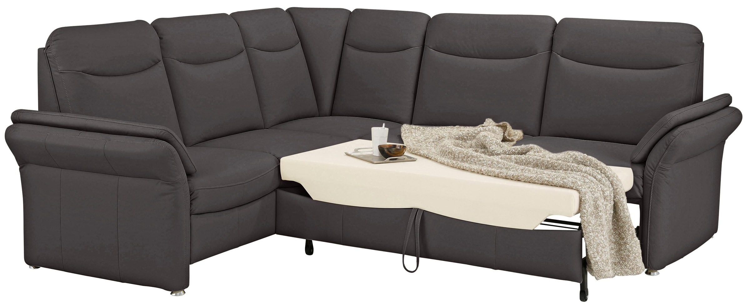 Home affaire Ecksofa »Tahoma L-Form«, mit Armlehnfunktion, wahlweise Bettfunktion, Schublade, Relaxfunktion