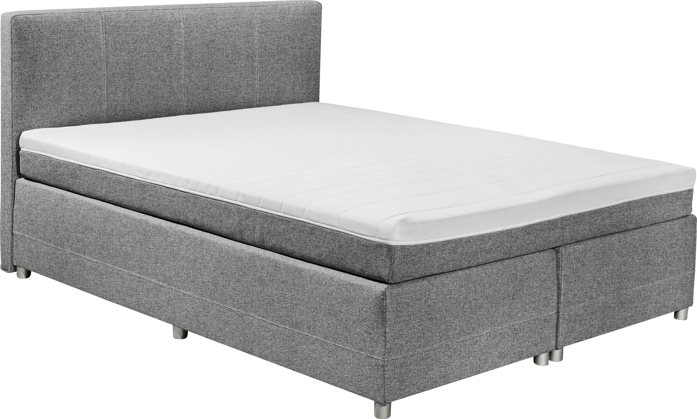ED EXCITING DESIGN Boxspringbett »Luanda«, wahlweise mit Matratze und Topper