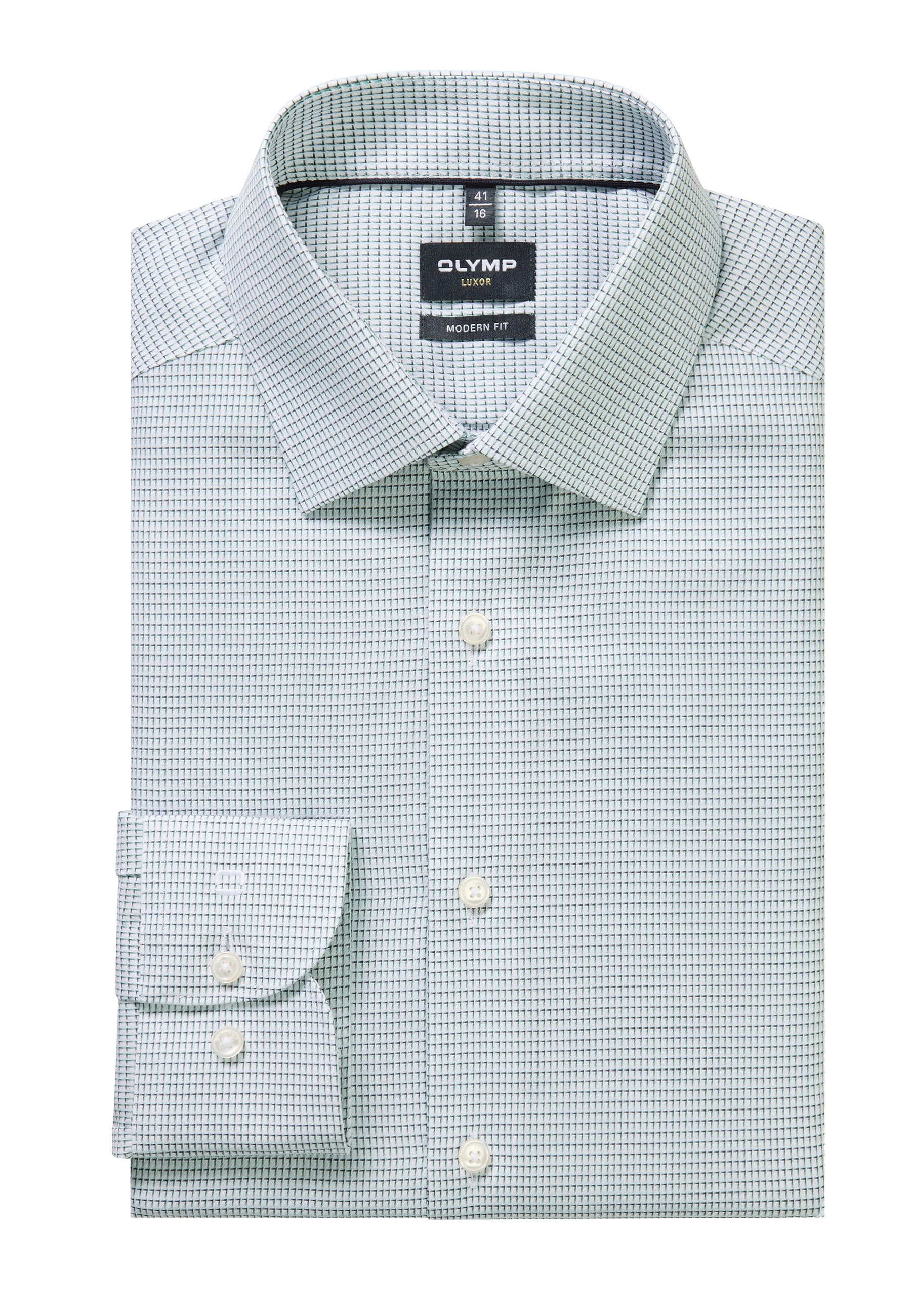 OLYMP Luxor Business Shirt Green 44 5
