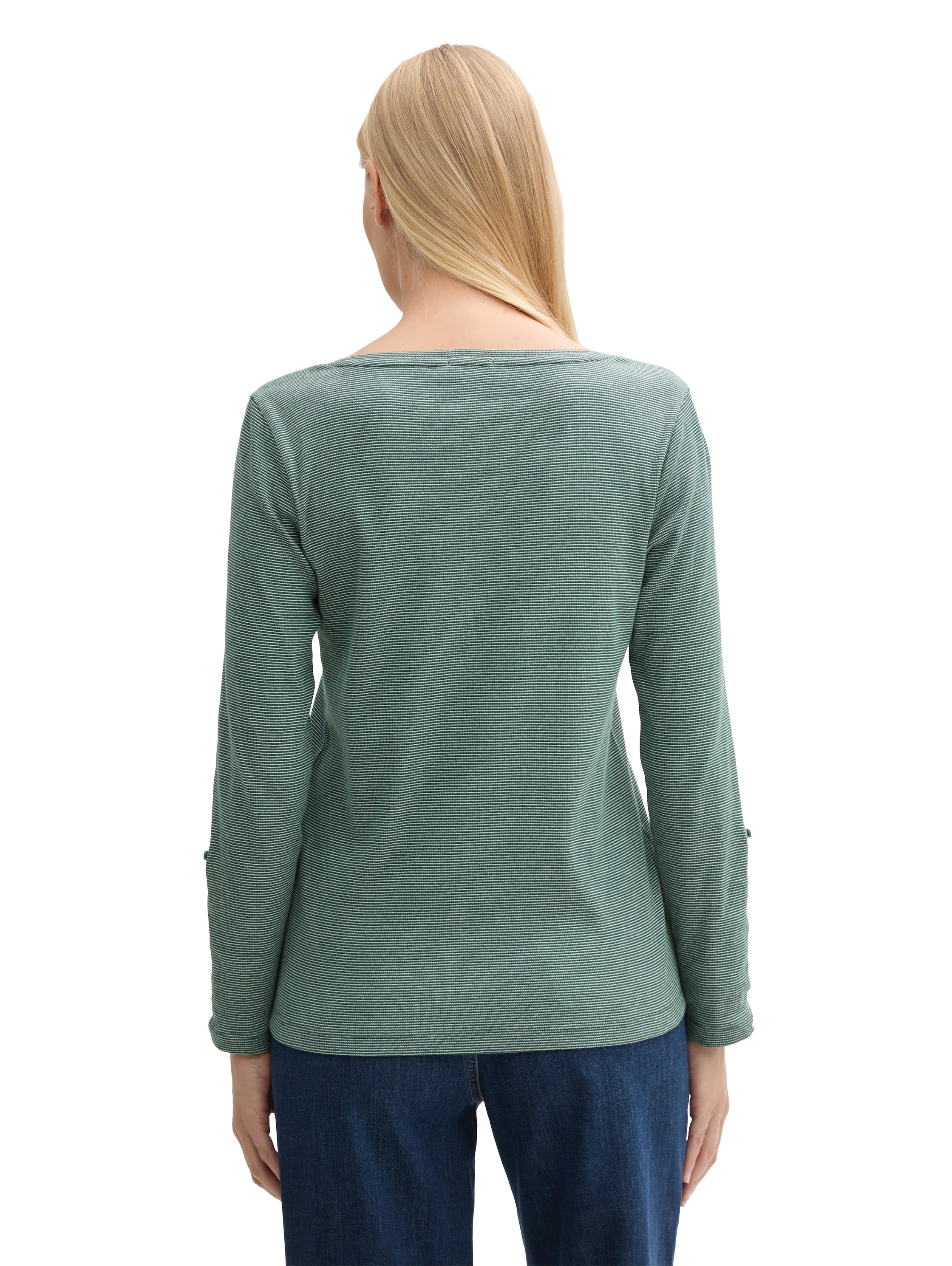TOM TAILOR Henleyshirt, mit 7/8 Arm