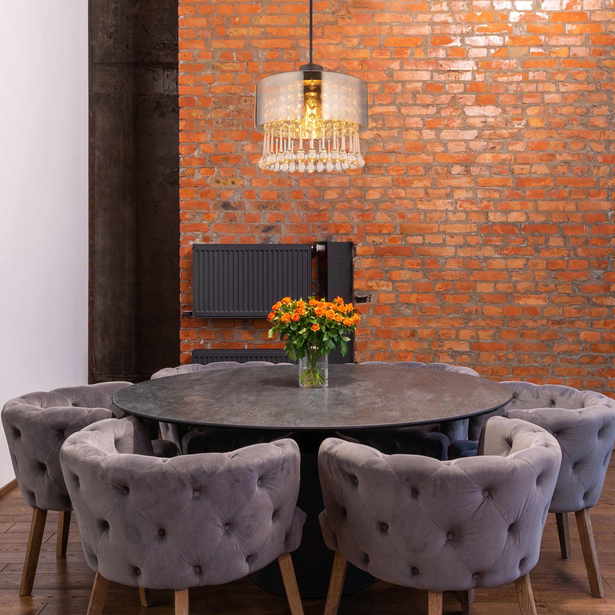 GLOBO LIGHTING Hängeleuchte »HENDRY«, Leuchtmittel E27 | ohne Leuchtmittel, Hängelampe/Pendelleuchte/Esszimmer/Wohnzimmer/Esstisch