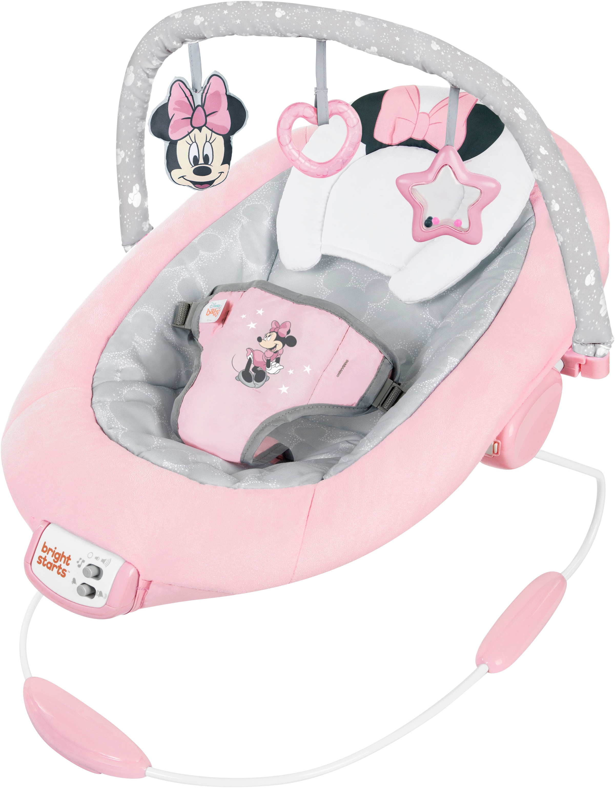Bright Starts Babywippe "Minnie Mouse Rosy Skies ™ Comfy Bouncer" bis 9 kg günstig online kaufen