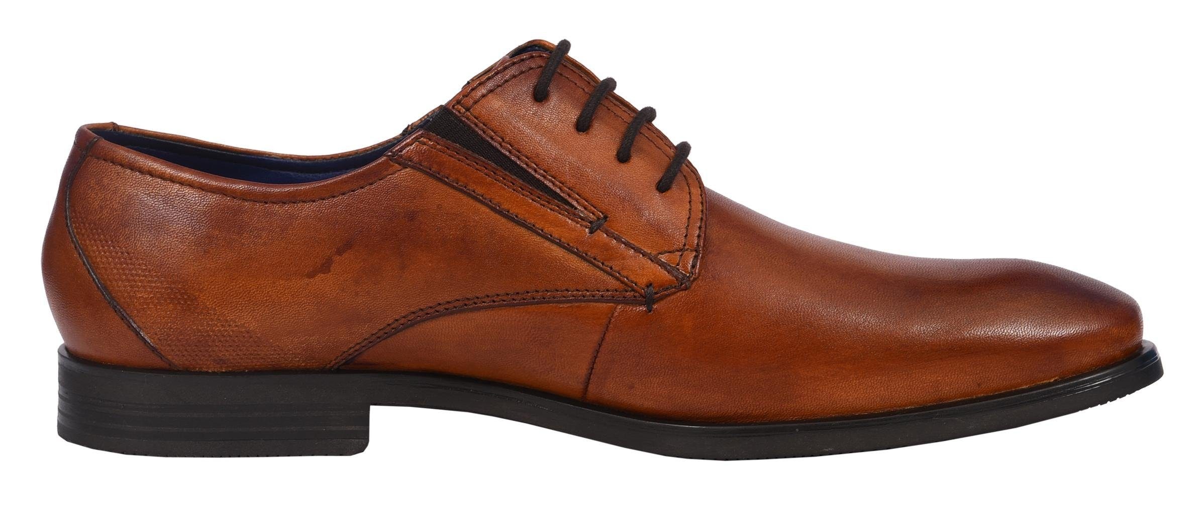 bugatti Schnürschuh  mit Lederinnensohle, Freizeitschuh, Halbschuh, Schnürschuh