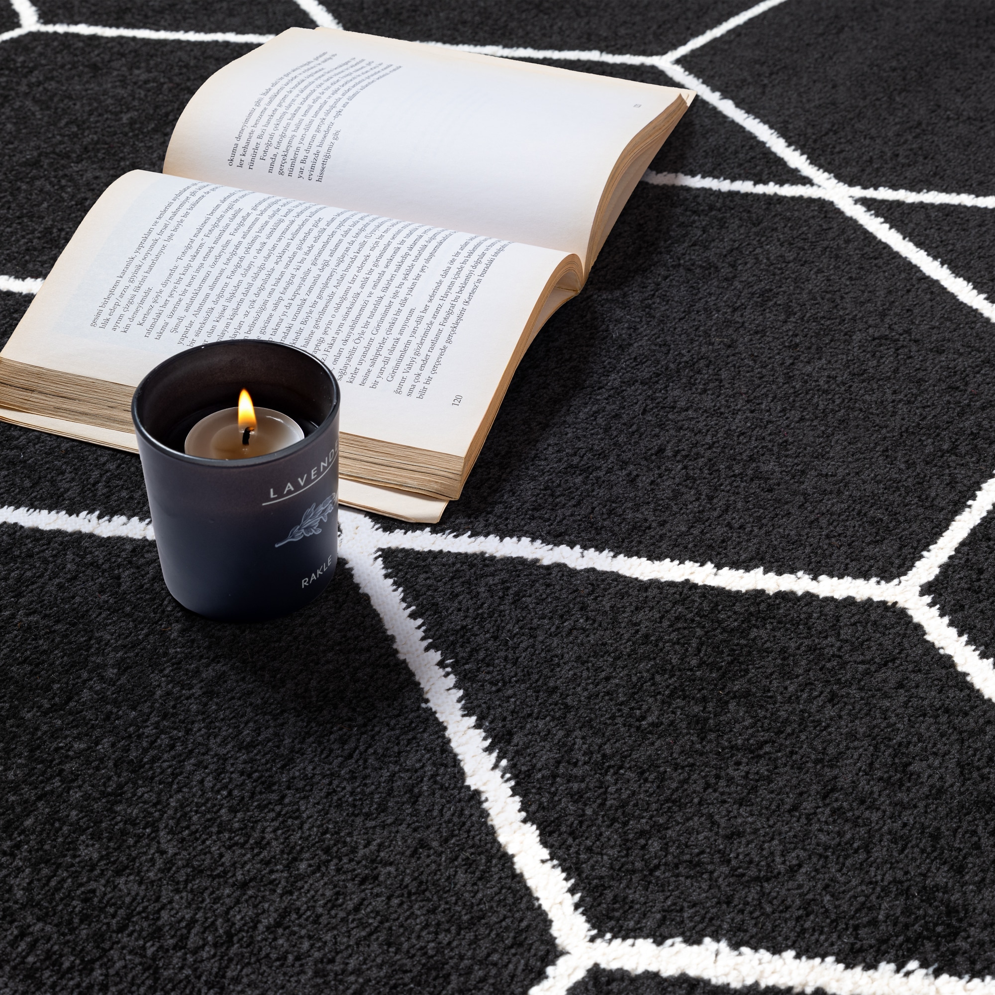 Sanat Teppich »Trellis« rund 10 mm Höhe Kurzflor, skandi, boho, auch als Läufer und in rund