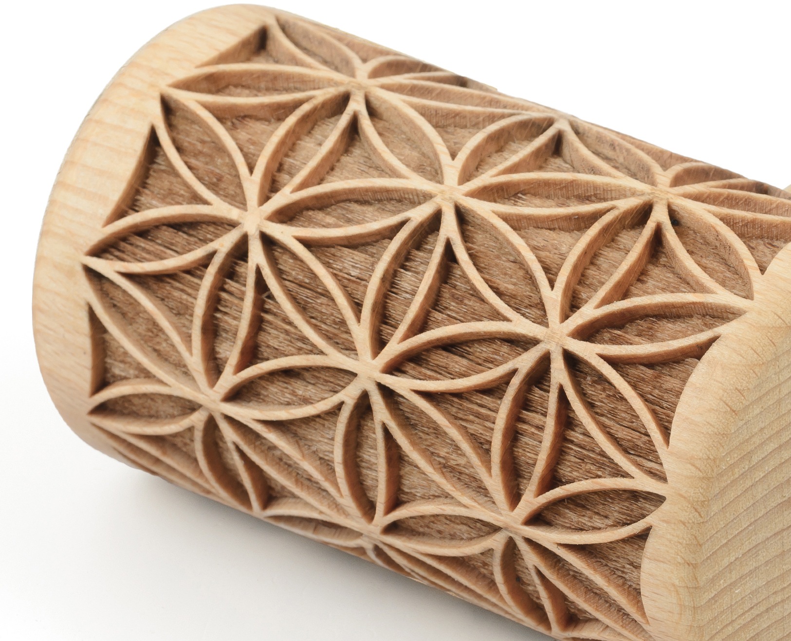 Folkroll  Teigroller 3D-Motiv-Teigrolle, Blume des Lebens