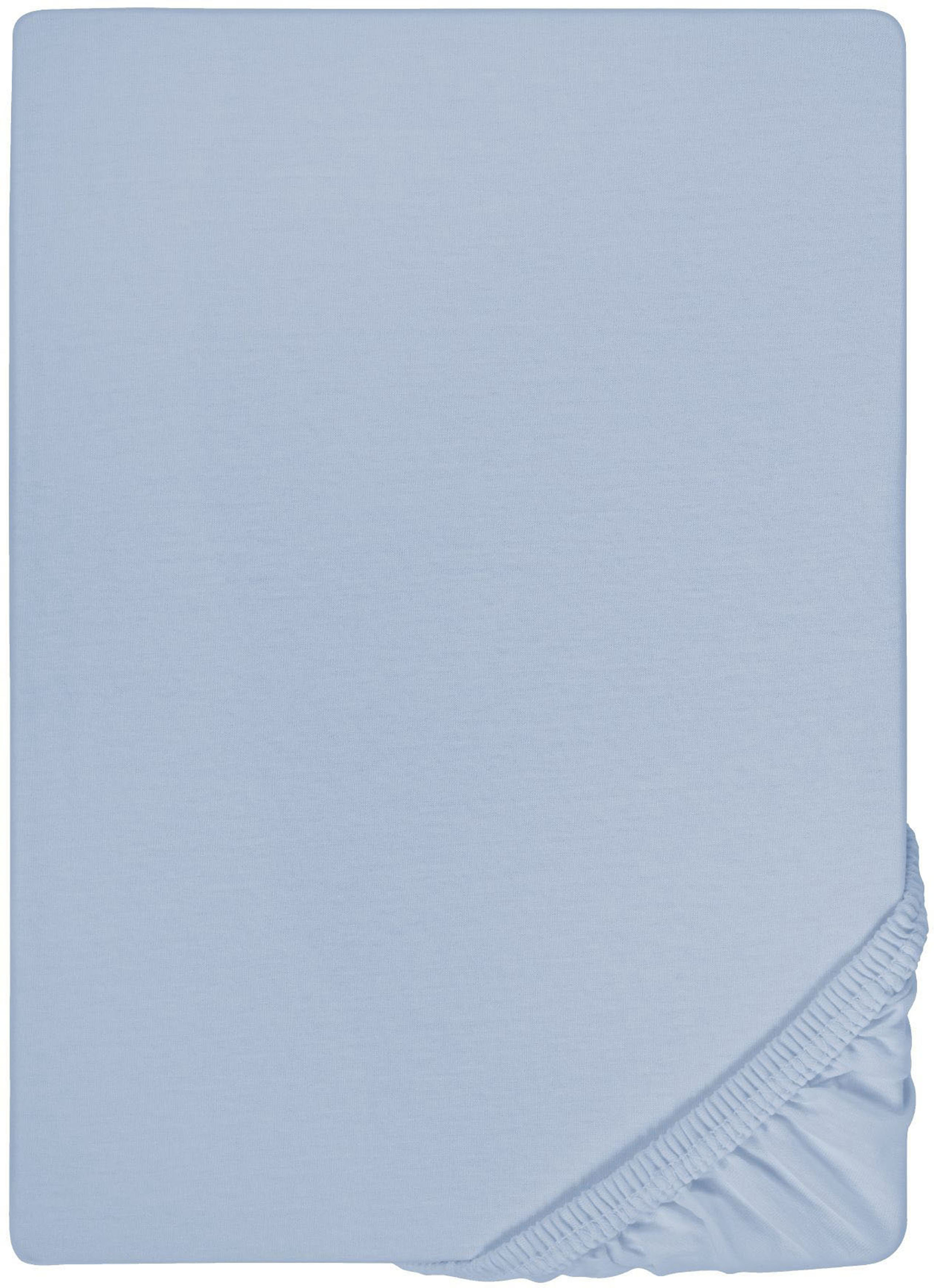 Biberna Spannbettlaken "0077866 Deluxe Jersey-Elastic Spannbetttuch 97% Baumwolle" Jersey mit Elasthan, Rundumgummi, bügelfrei, ab Größe 90 x 190 cm i