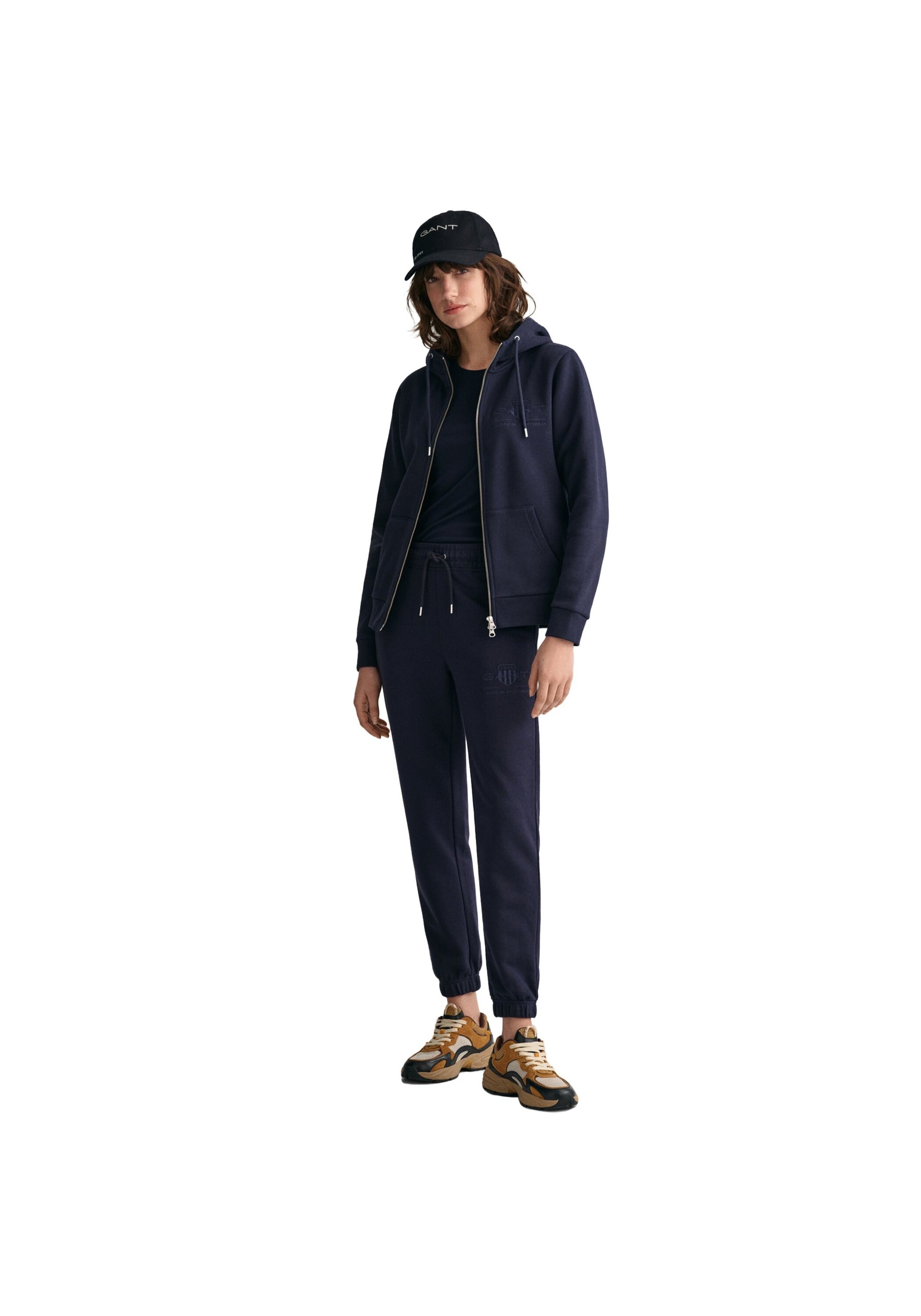 Gant Sweatshirt »Sweatjacke REGULAR TONAL SHIELD ZIP HOODIE«