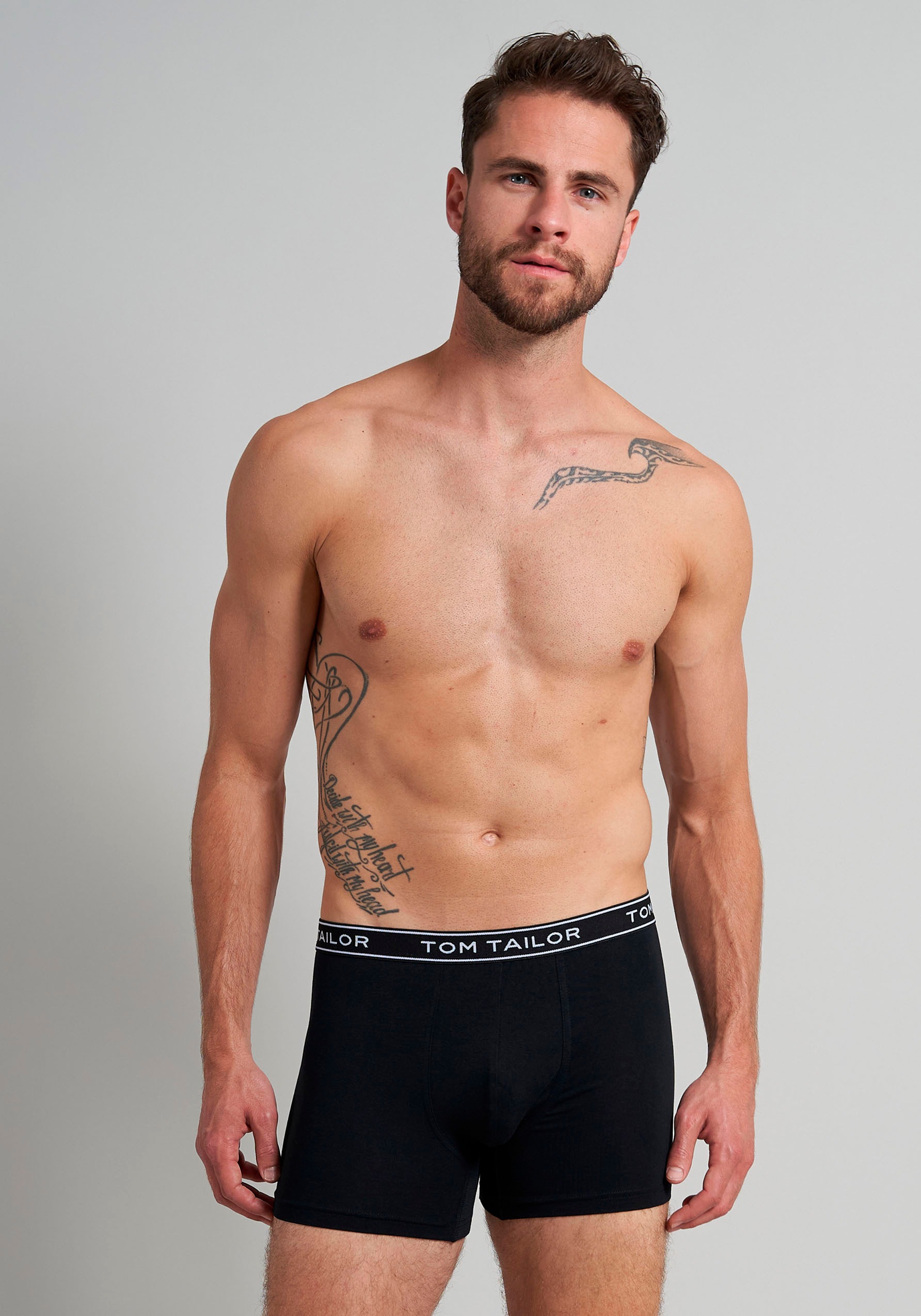 TOM TAILOR Boxershorts »Buffer«, (3er Pack), mit perfekter Passform für jeden Tag