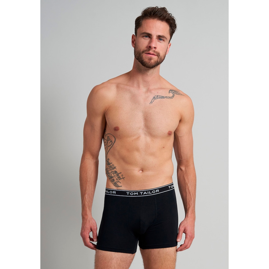 TOM TAILOR Boxershorts »Buffer«, (Packung, 3 St.)