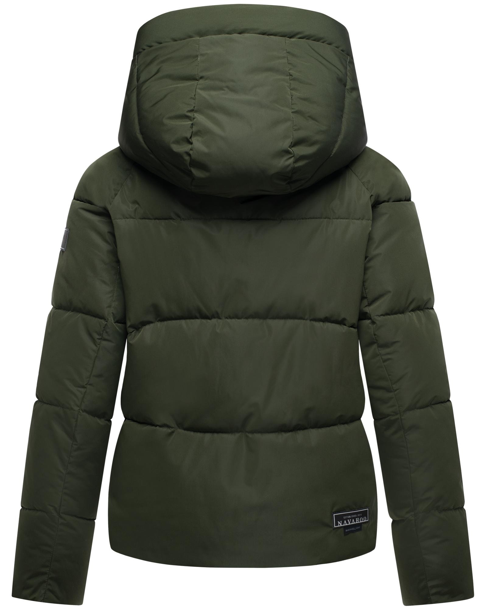 Navahoo Steppjacke »Frostherz XIV«, mit Kapuze, Kurze gesteppte Damen Winterjacke mit abnehmbarer Kapuze