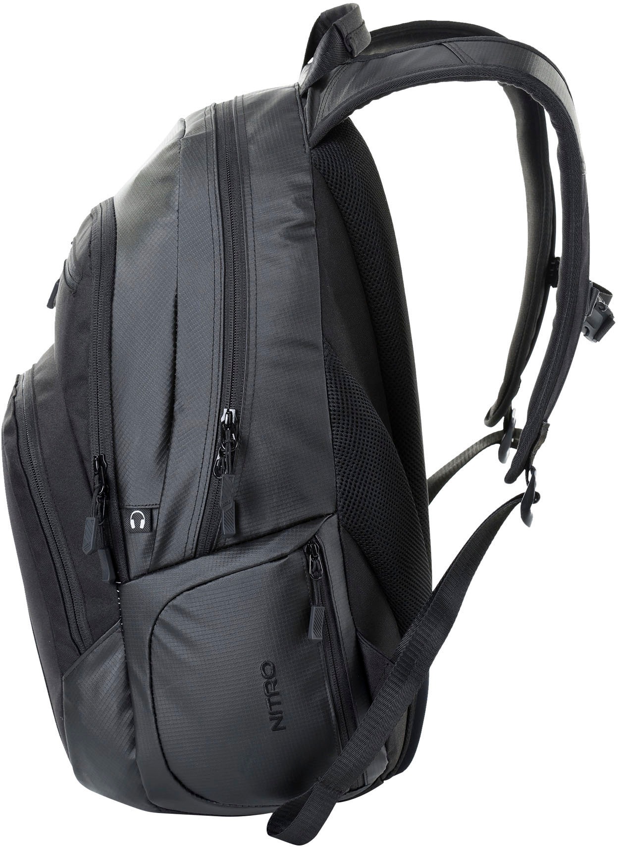Schulrucksack NITRO "Stash 29", Kinder, Gr. B/H/T: 32cm x 49cm x 22cm, schwarz (tough schwarz), Polyester, Rucksäcke Schulrucksack, Alltagsrucksack, Rucksack für Freizeit, Schule, Arbeit und Reise 3