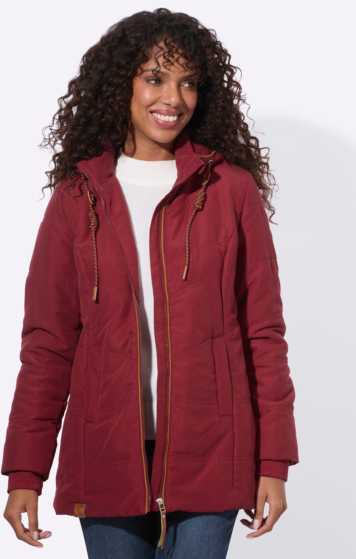 Casual Looks Steppjacke mit Kapuze