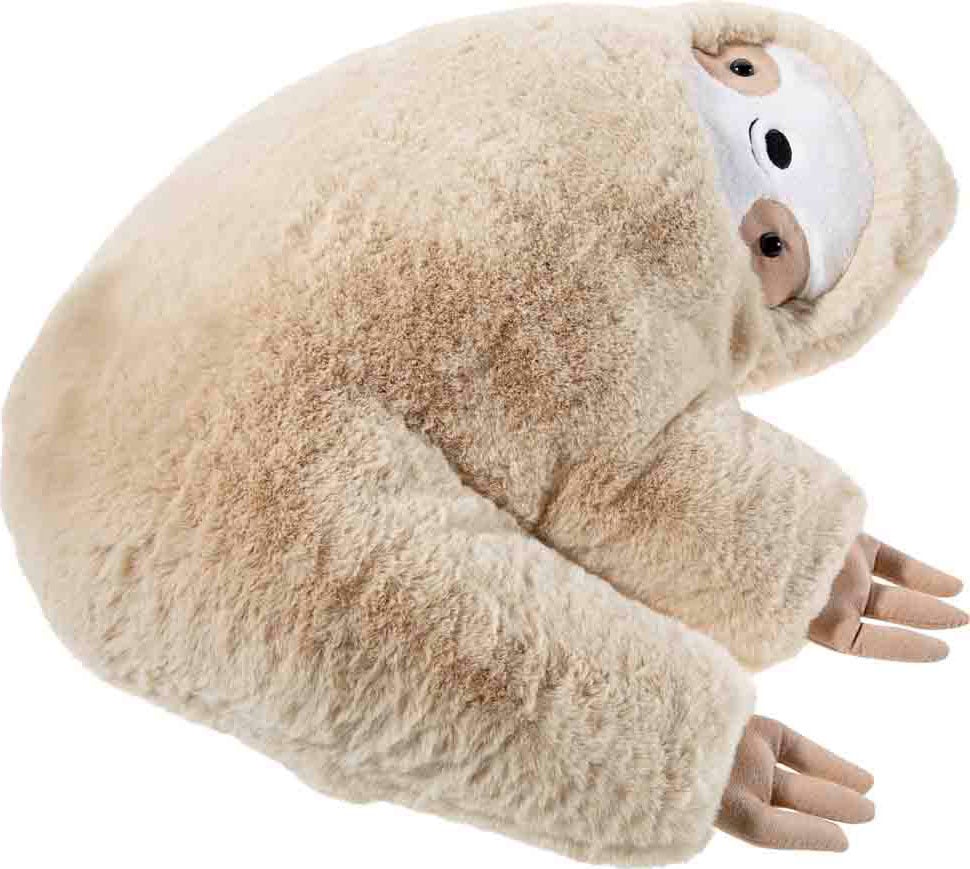 HEUNEC Kinder Dekokissen "Kuma, Faultier", 1 Stk., beige, Polyester, H:50cm, Dekokissen_Sitzkissen_Kissenhüllen, Made in Germany