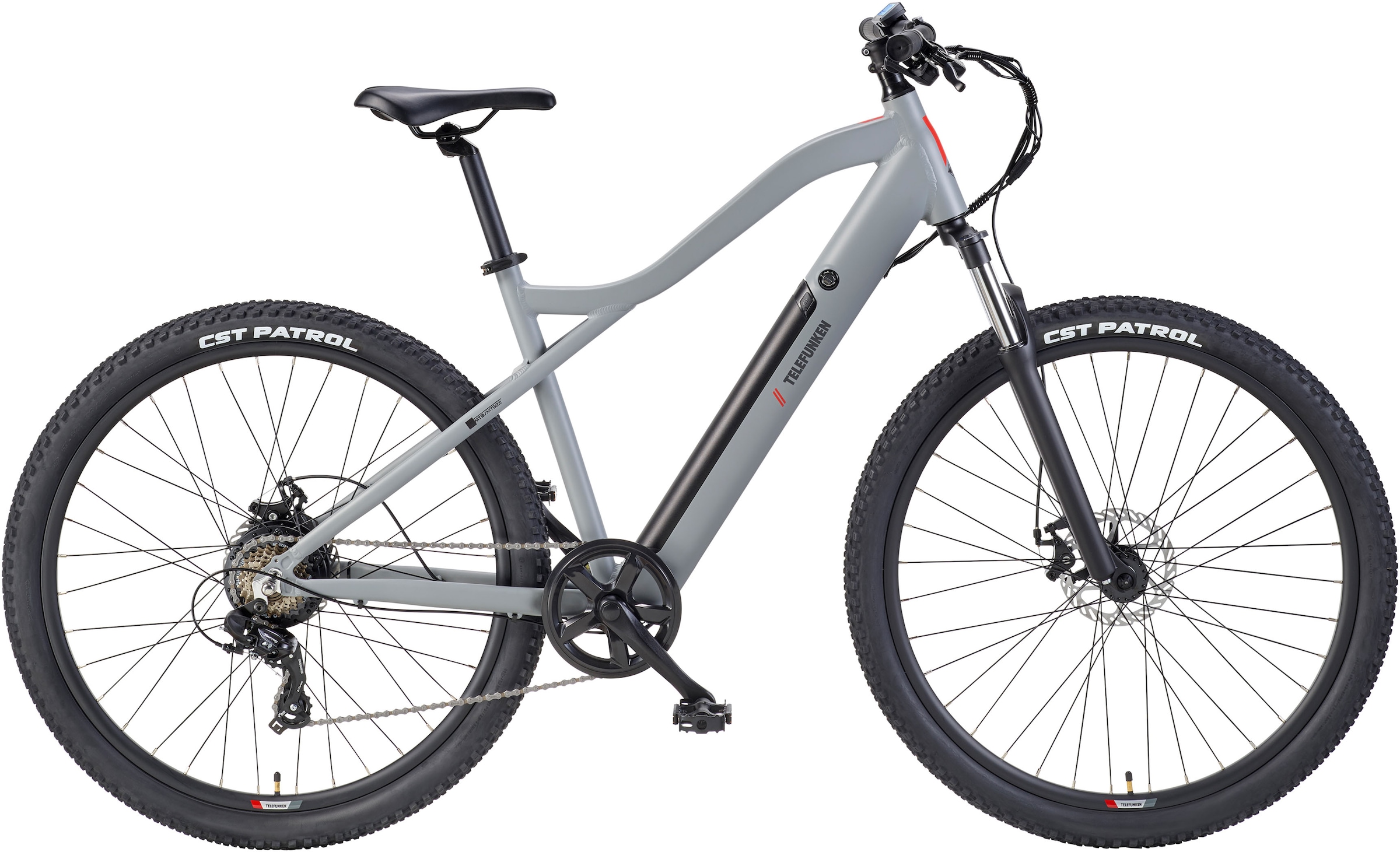 Telefunken »Aufsteiger MT922« 7 Gang Shimano TY300D Schaltwerk Kettenschaltung Heckmotor 250 W Pedelec, Elektrofahrrad, Damen u. Herren, E-MTB, Mountainbike, 29 Zoll