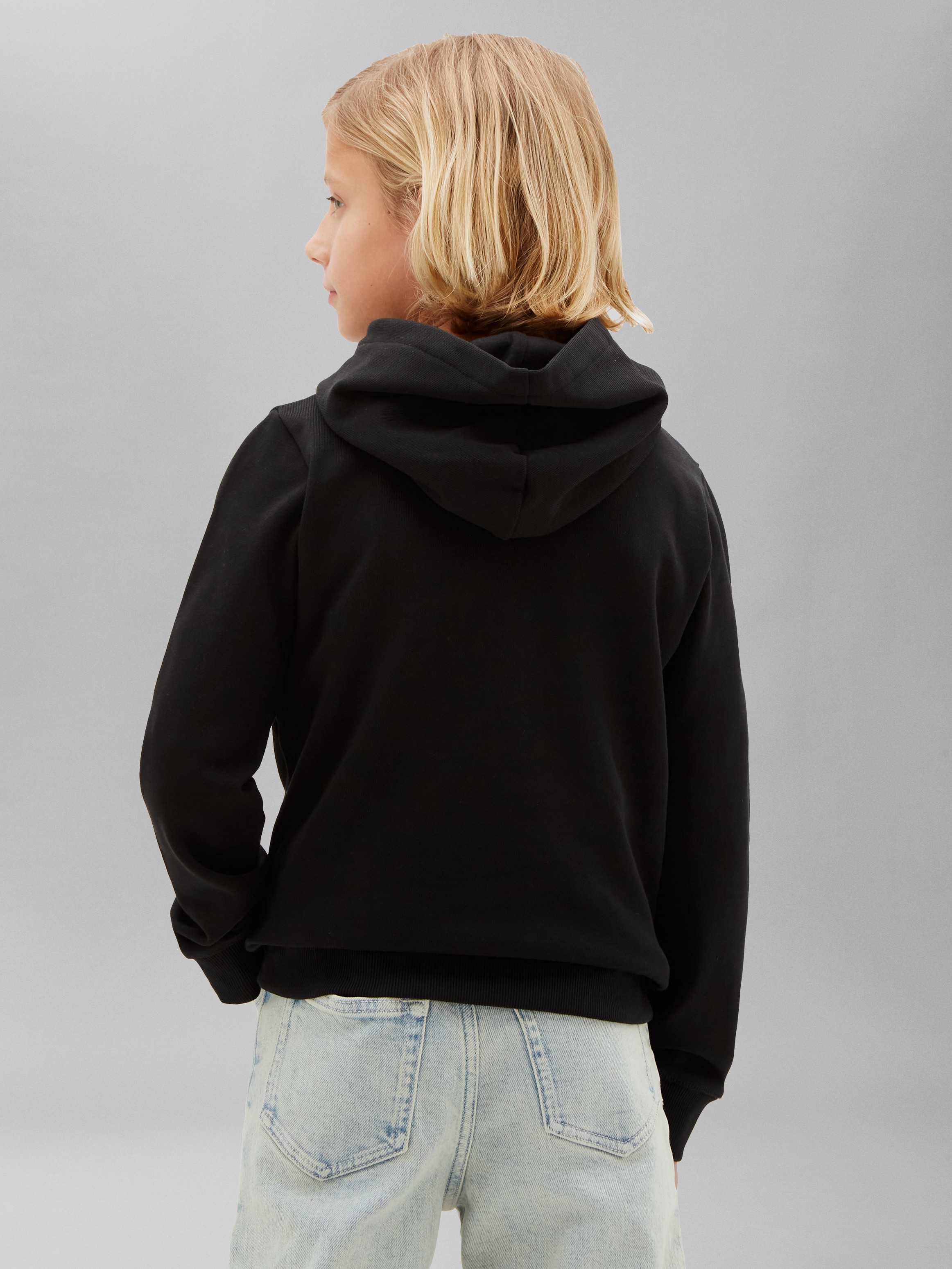 Calvin Klein Jeans Kapuzensweatshirt »TERRY CK WOVEN LABEL HOODIE«, Regular fit mit Kapuze
