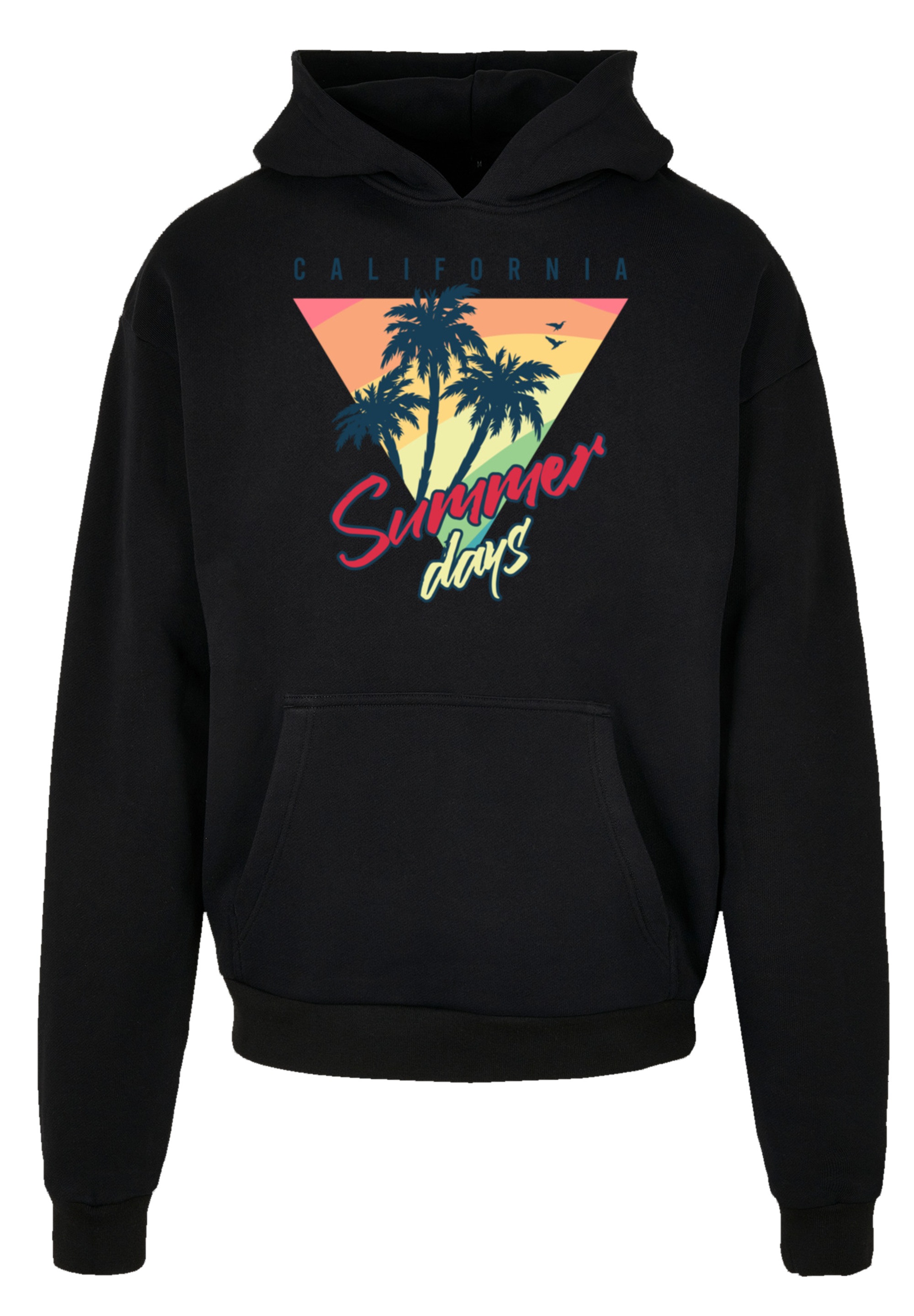 F4NT4STIC Kapuzenpullover »California Palmen Retro«, Premium Qualität