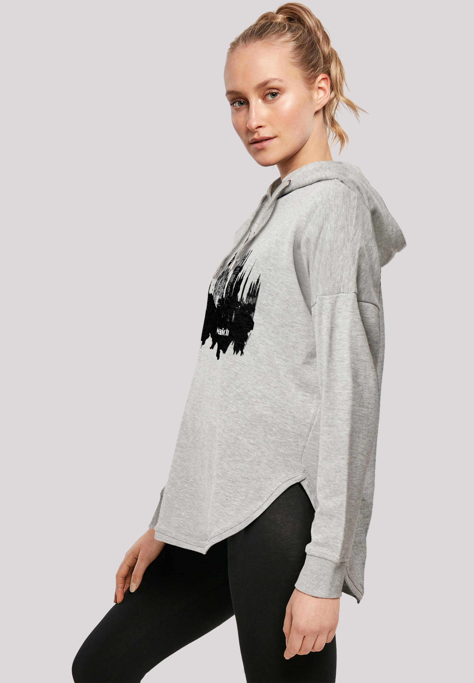 F4NT4STIC Kapuzenpullover »Cities Collection - Munich skyline«, Print